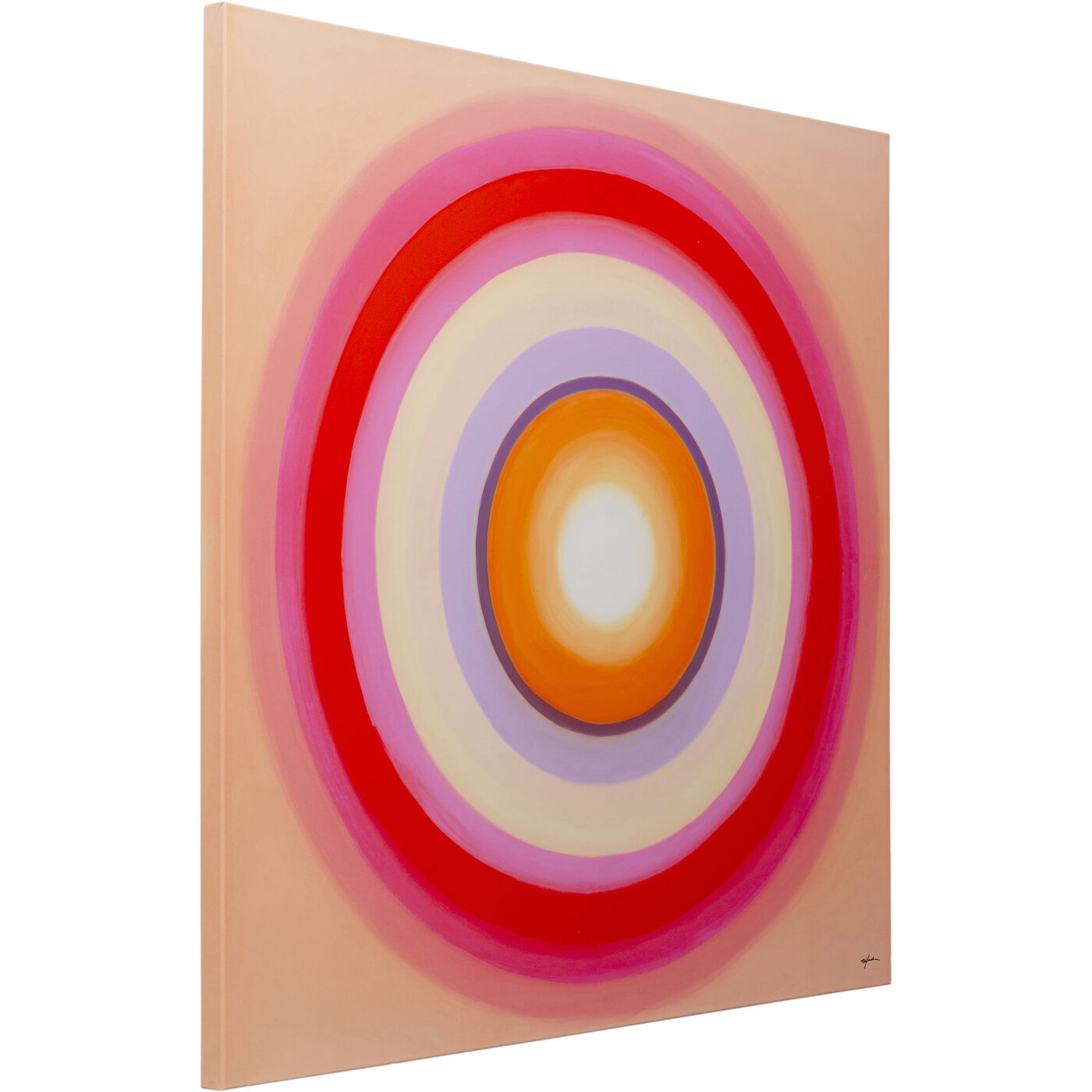 Картина на холсте Tendency Circle Pink «Круги» 120x120 см, Розовый от KARE Design