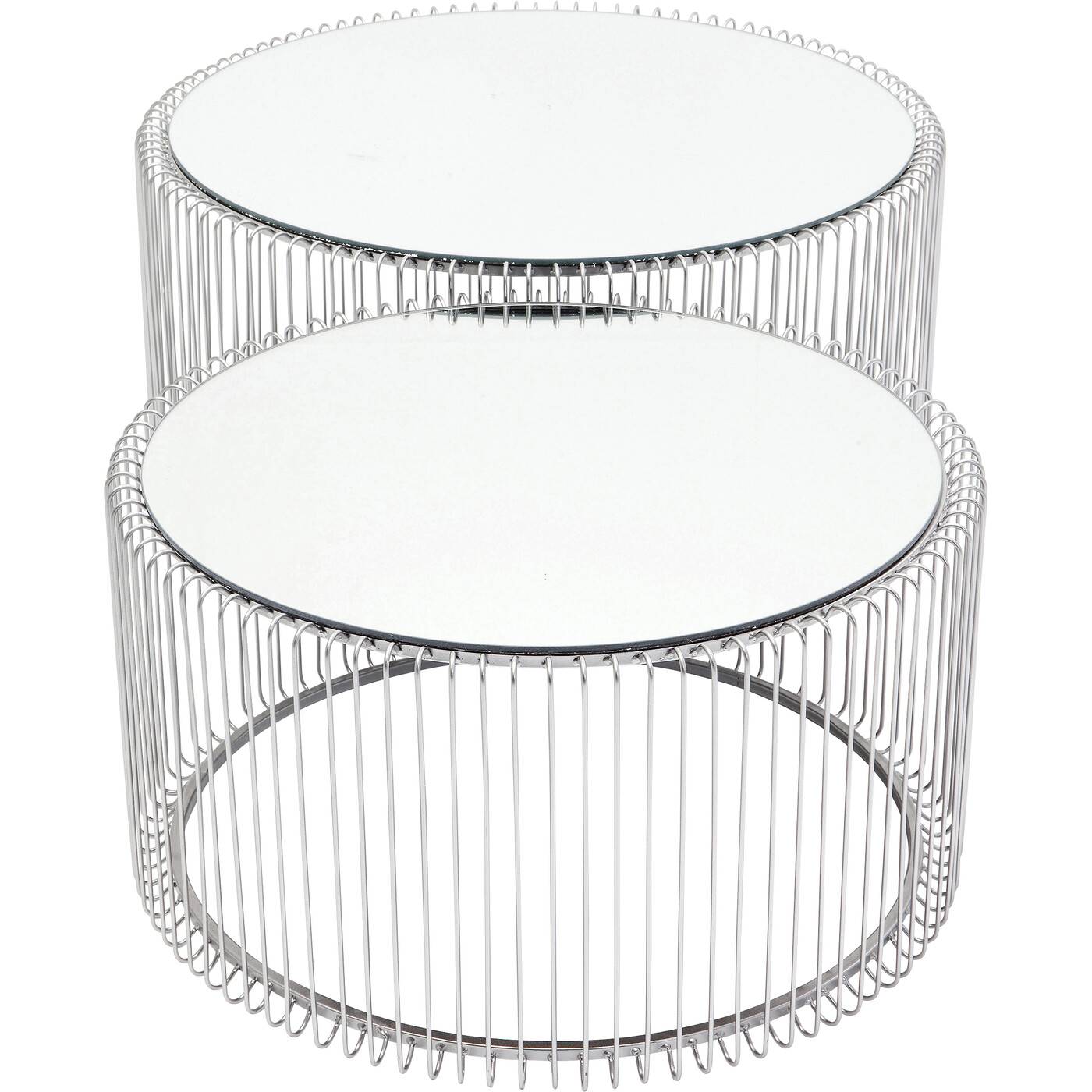 Стол кофейный Wire Silver (2 шт) от KARE Design