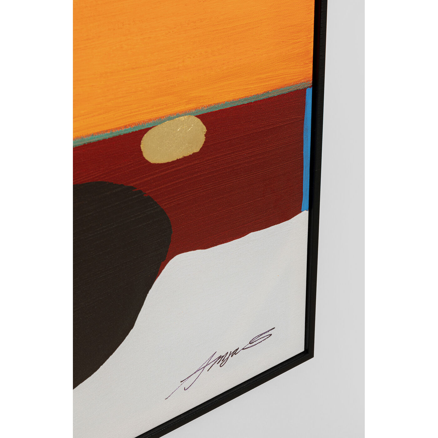 Картина в раме Abstract Shapes Orange «Абстрактные формы» 73x143 см, Оранжевый