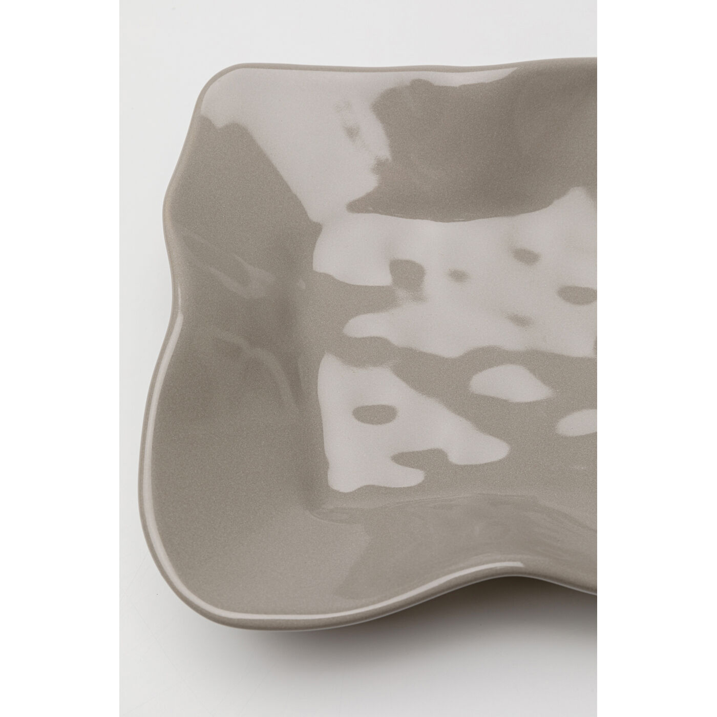 Тарелка сервировочная Organic «Органик» 17x26 см, Серый от KARE Design