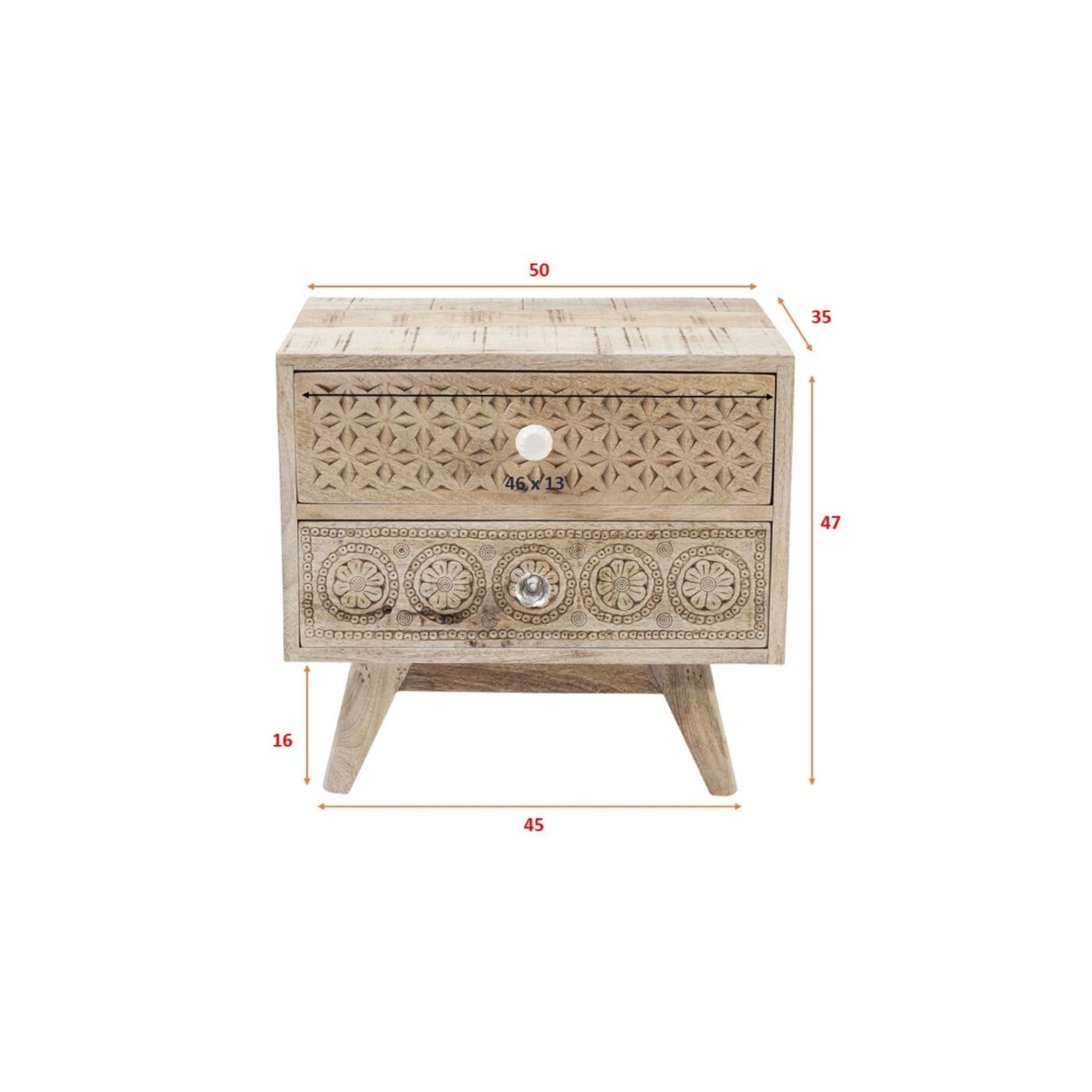 Тумба прикроватная Puro 50x35 см от KARE Design