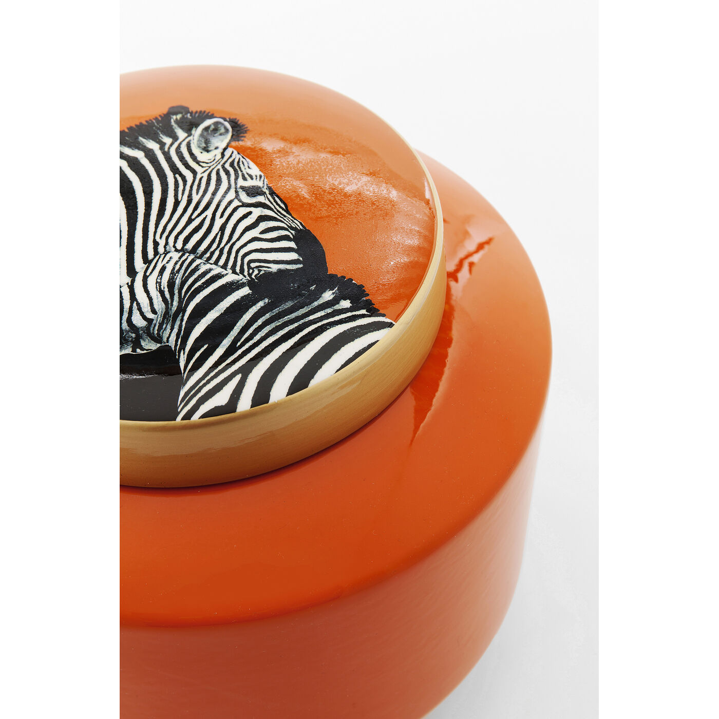 Банка декоративная Zebra Orange 19 см от KARE Design