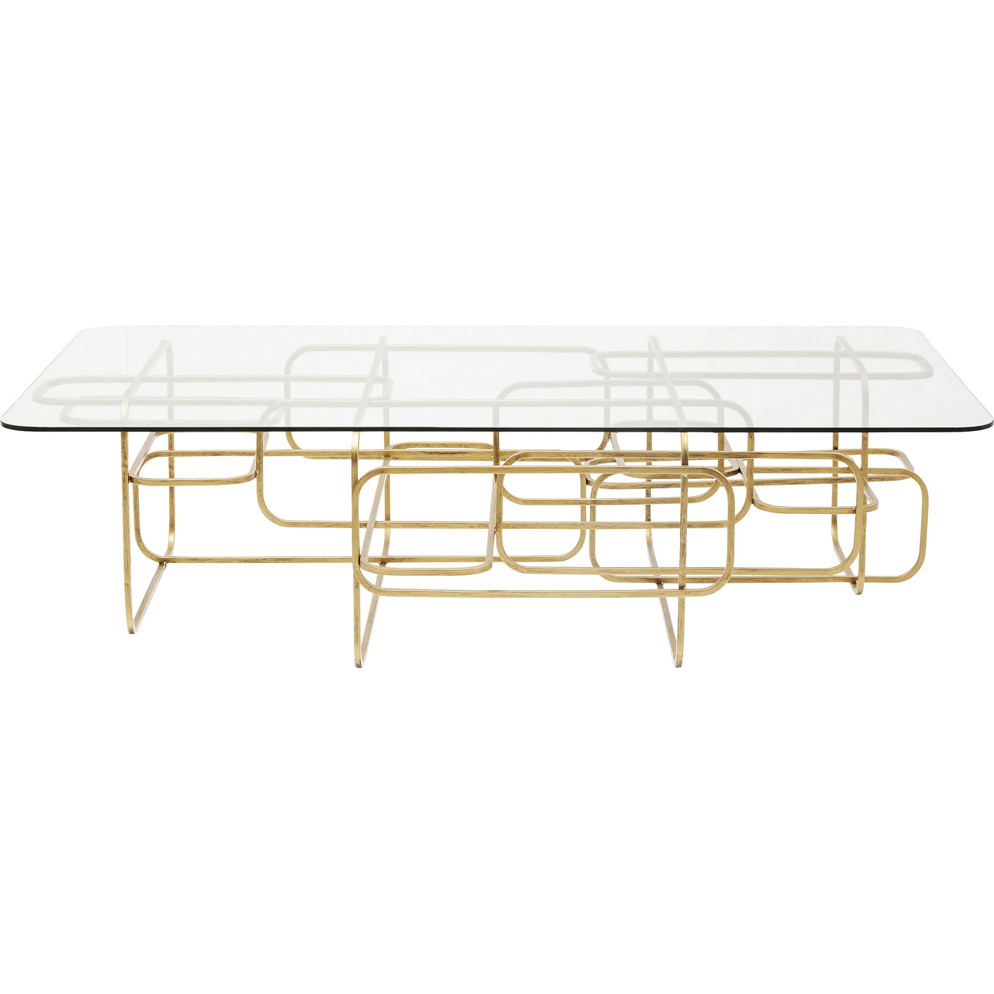 Стол кофейный Meander Gold 140x80 см от KARE Design
