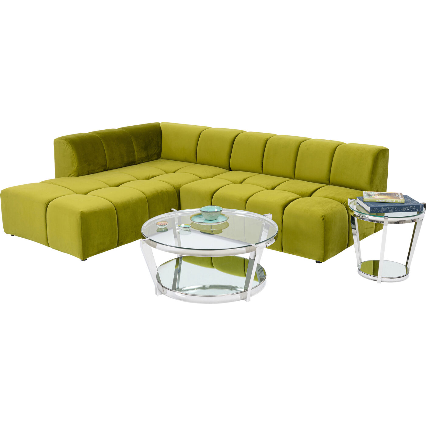 Диван угловой левосторонний Belami Green Left от KARE Design