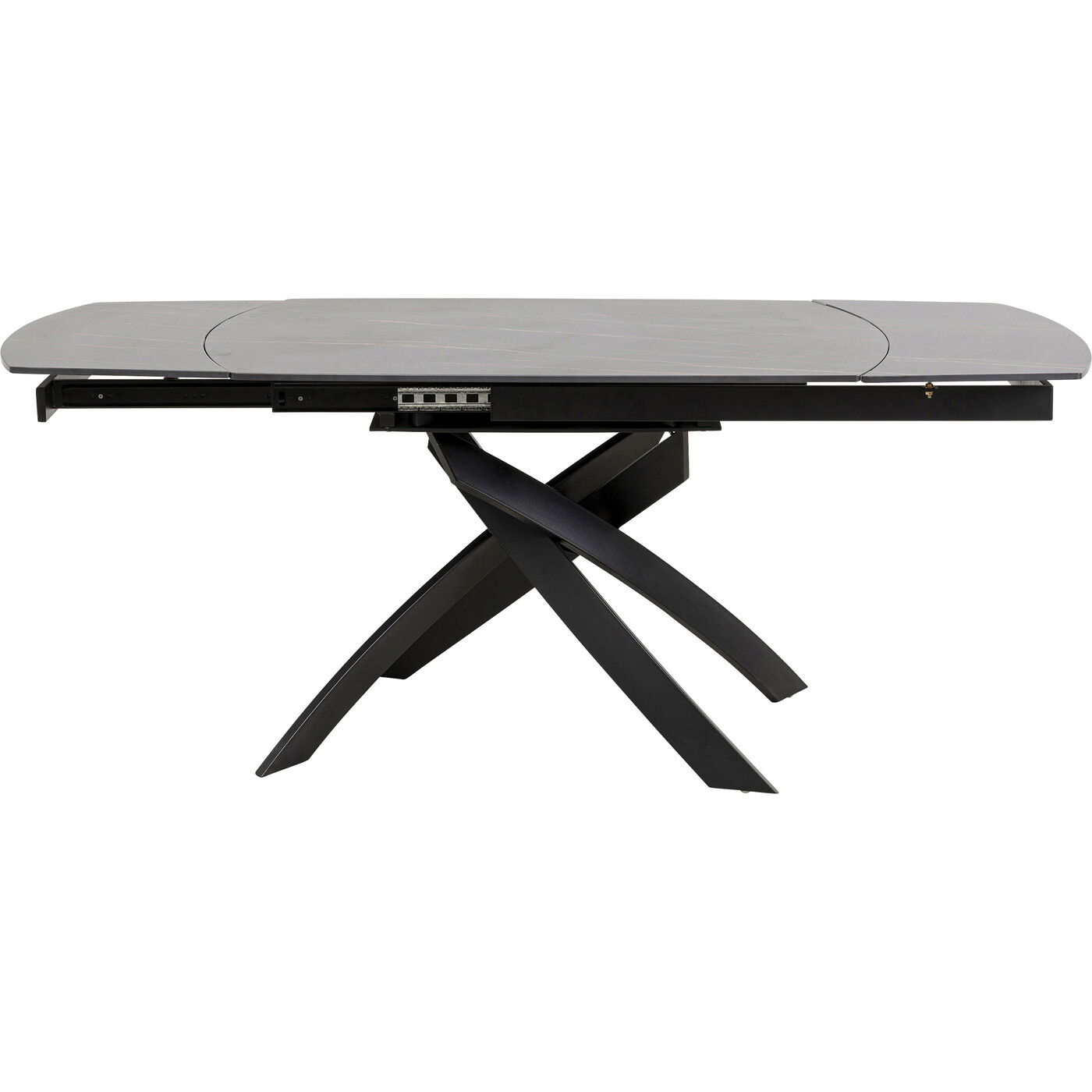Стол раздвижной Twist Black 120(30+30)x90 см от KARE Design