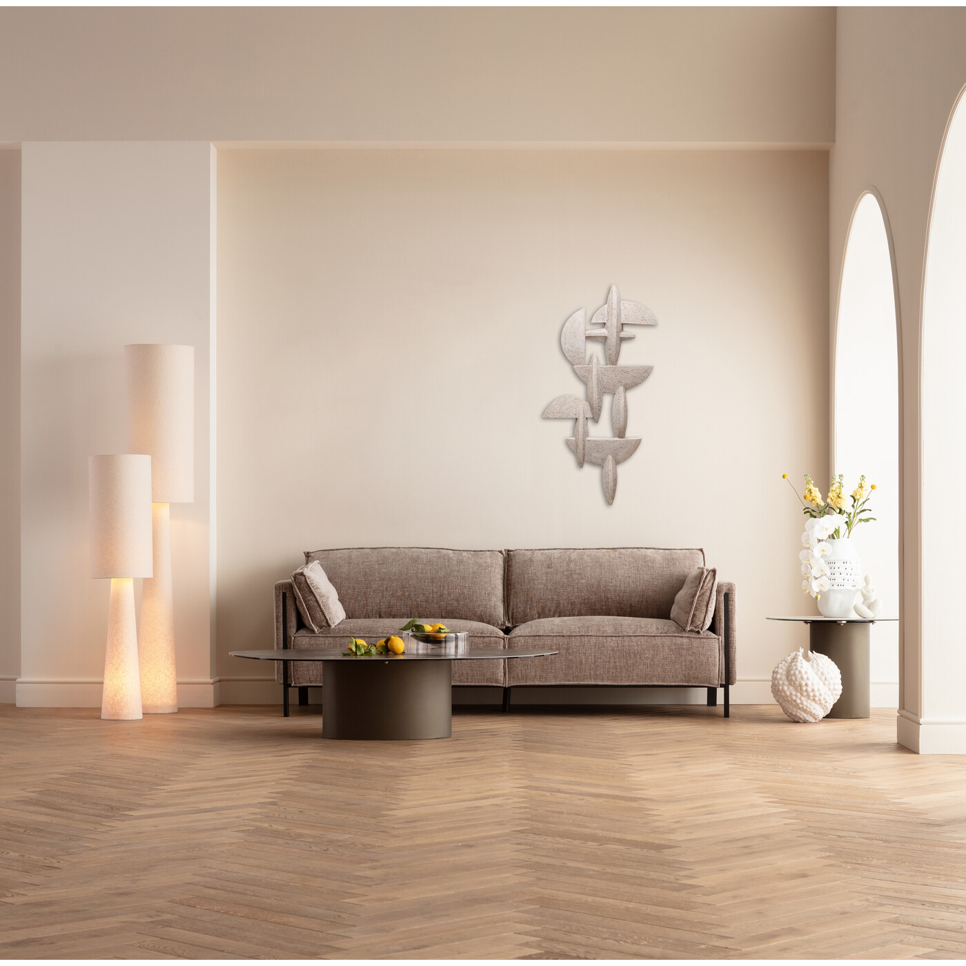 Декор настенный Rotondo Pezzi «Круглые части» 118 см от KARE Design