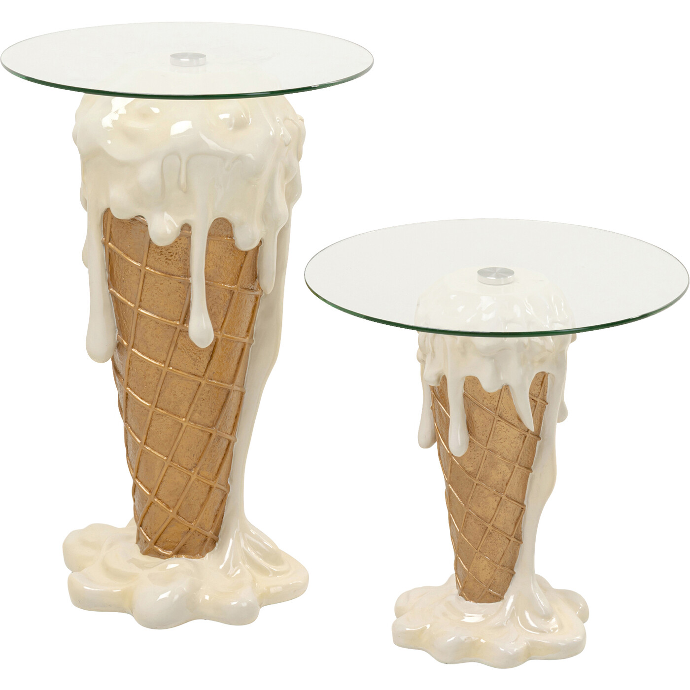 Стол приставной Ice Cream Vanilla Ø48cm от KARE Design