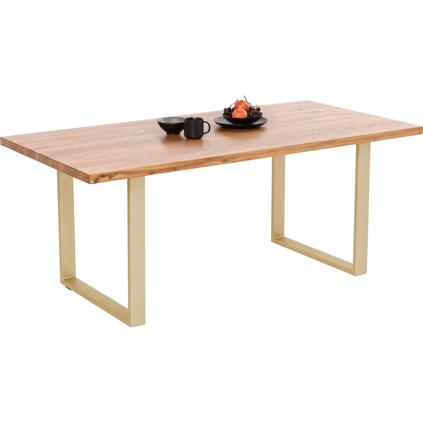 Стол Jackie Oak Brass 180x90 см