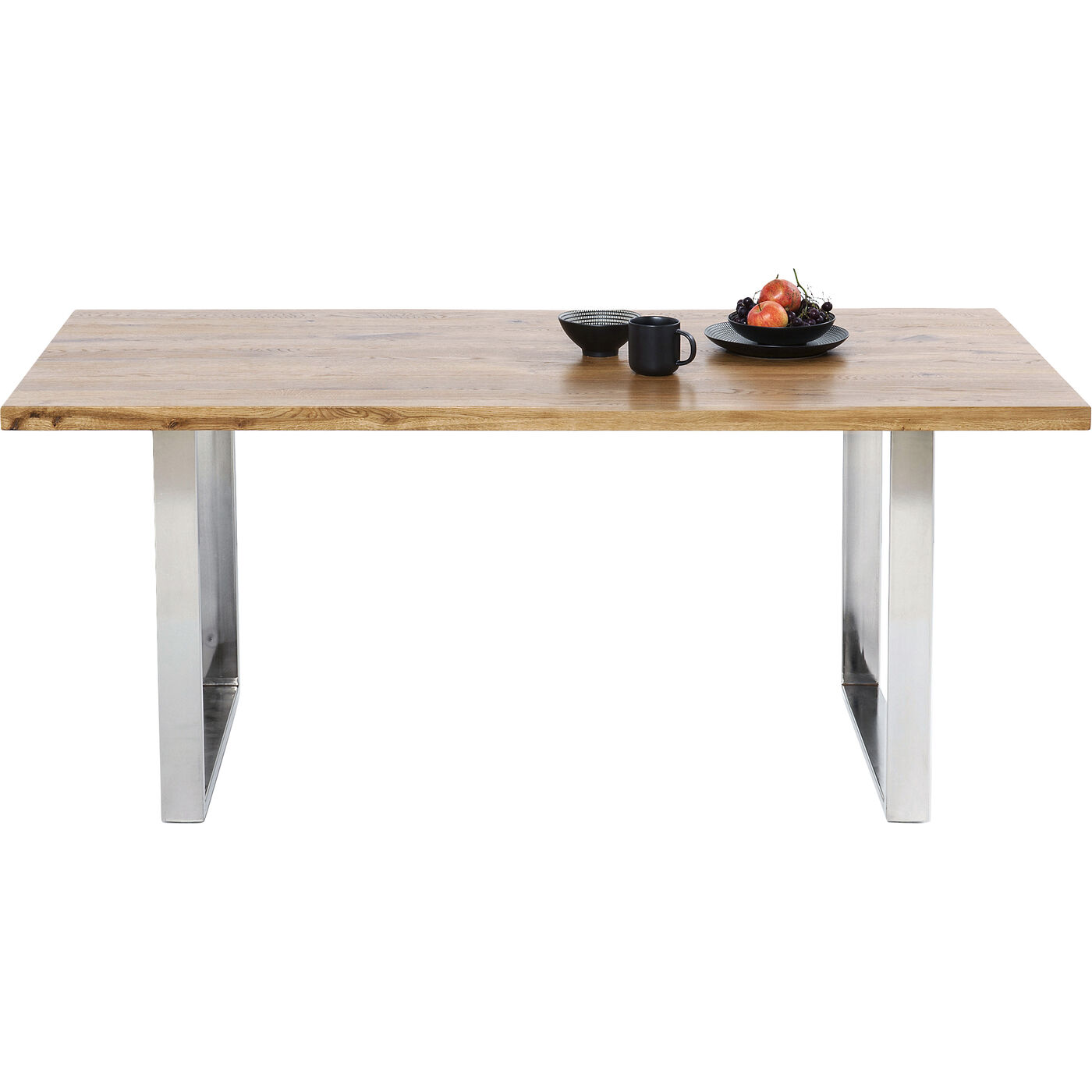 Стол Jackie Oak GK Chrome 180x90 см от KARE Design