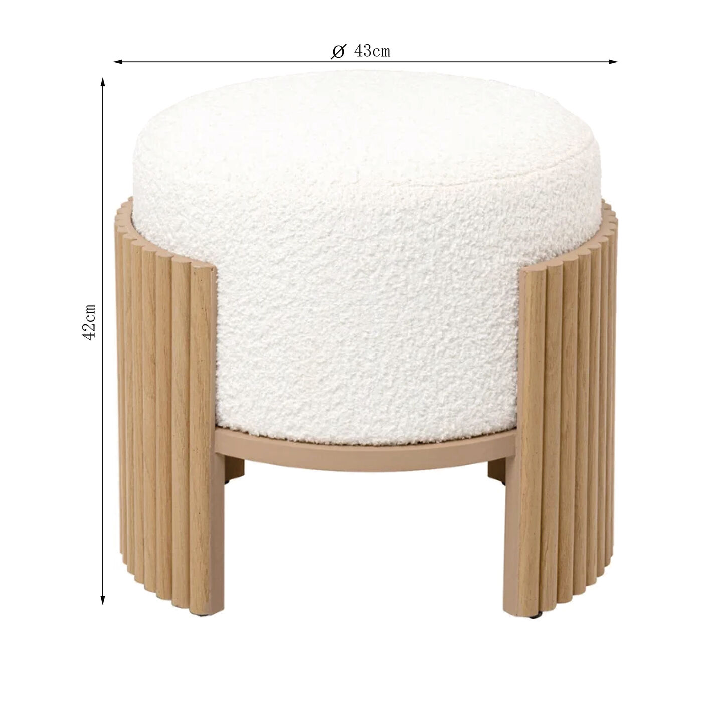 Пуф Samu Nature Ø43cm от KARE Design
