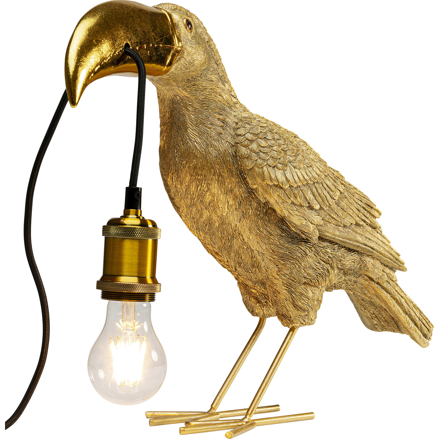 Светильник настольный "Золотой тукан" Toucan Gold 42 см от KARE Design