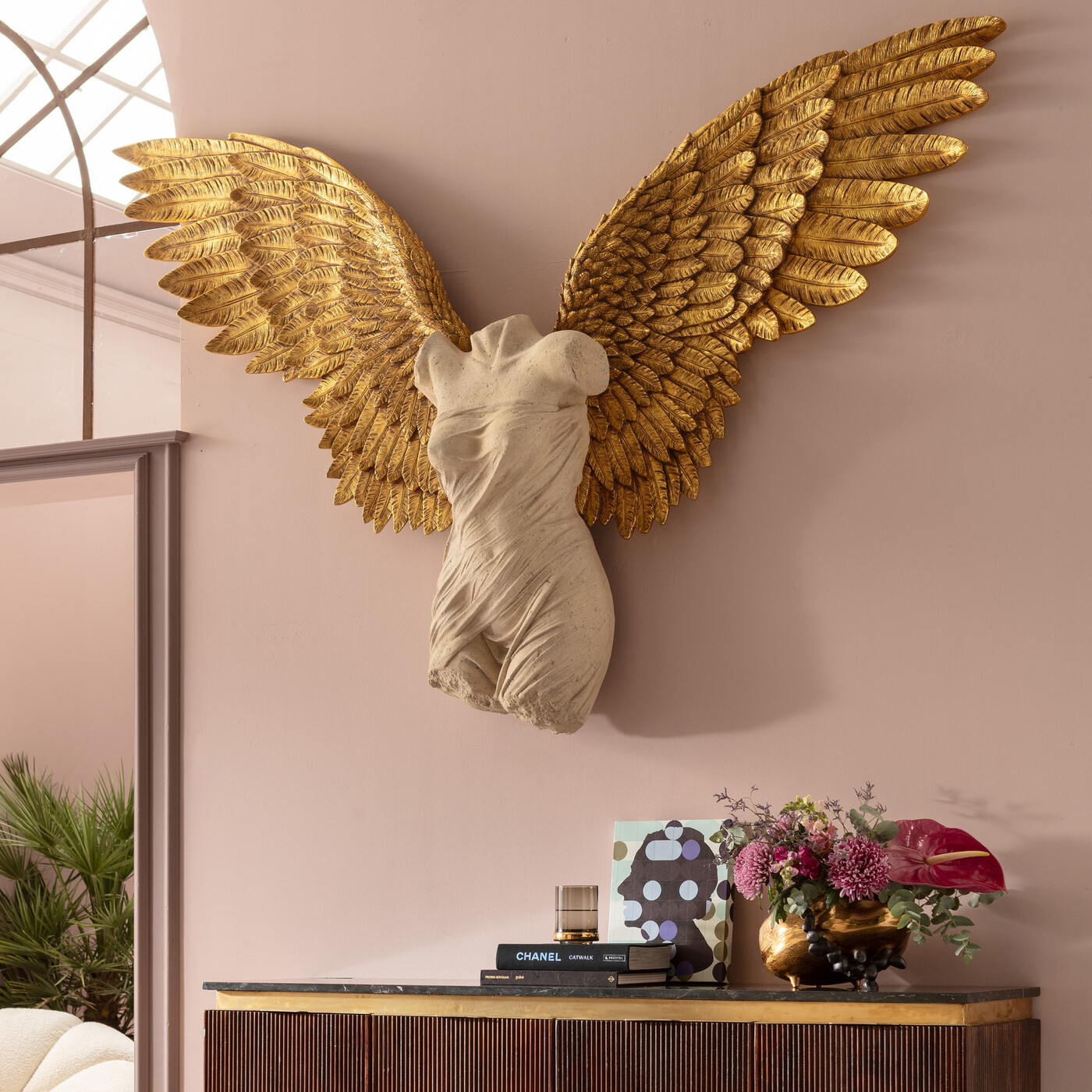 Фигура декоративная настенная Gela Angel «Ангел Гела» 203x140 см от KARE Design