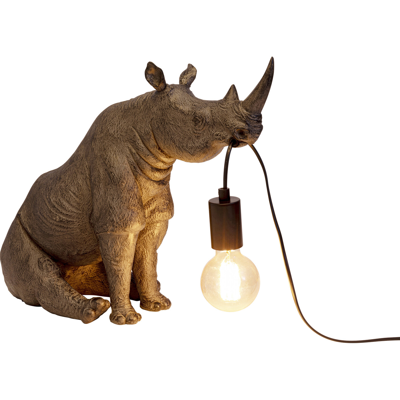 Светильник настольный "Сидящий носорог" Sitting Rhino 42 см от KARE Design