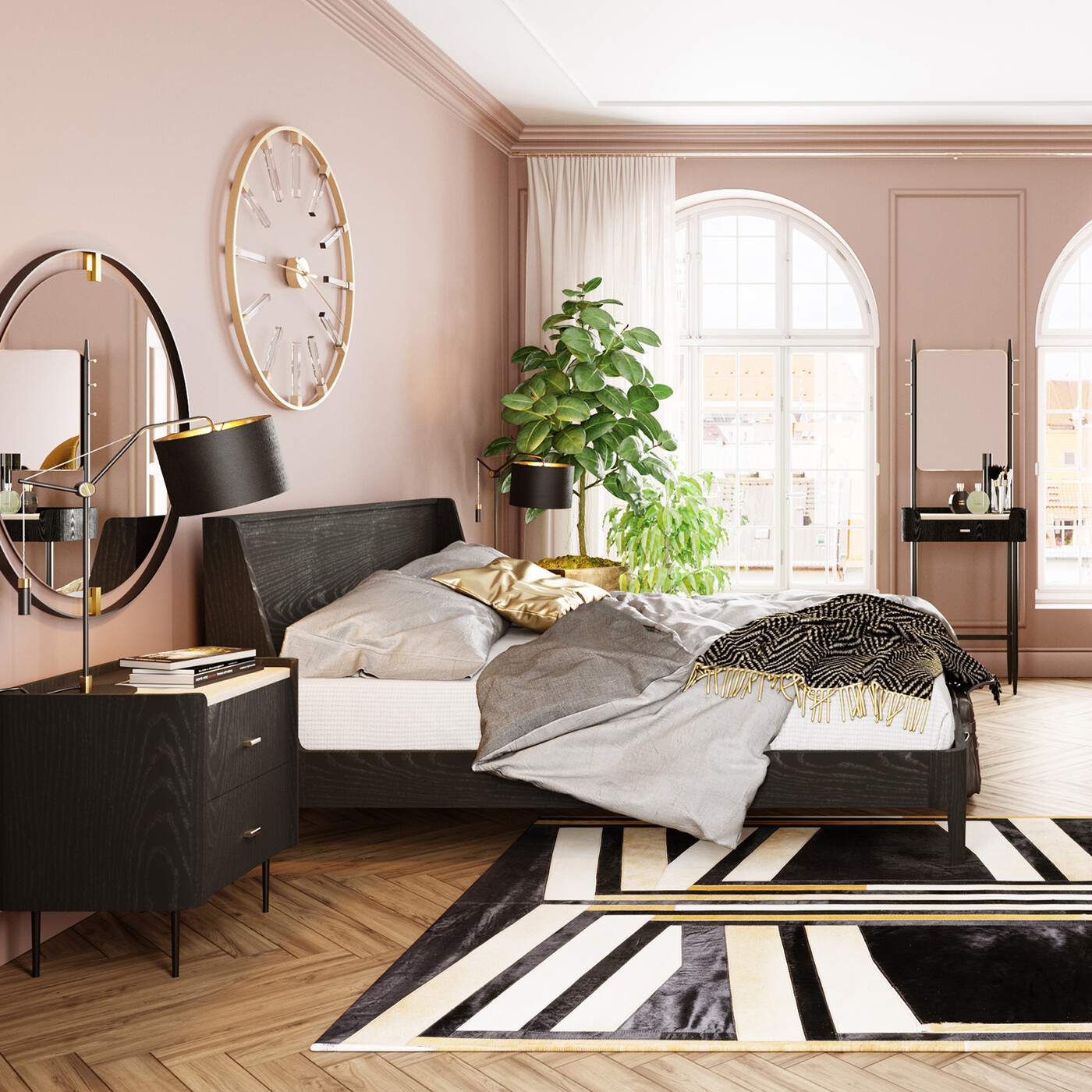 Кровать (каркас) из массива дерева Milano 180x200 см от KARE Design