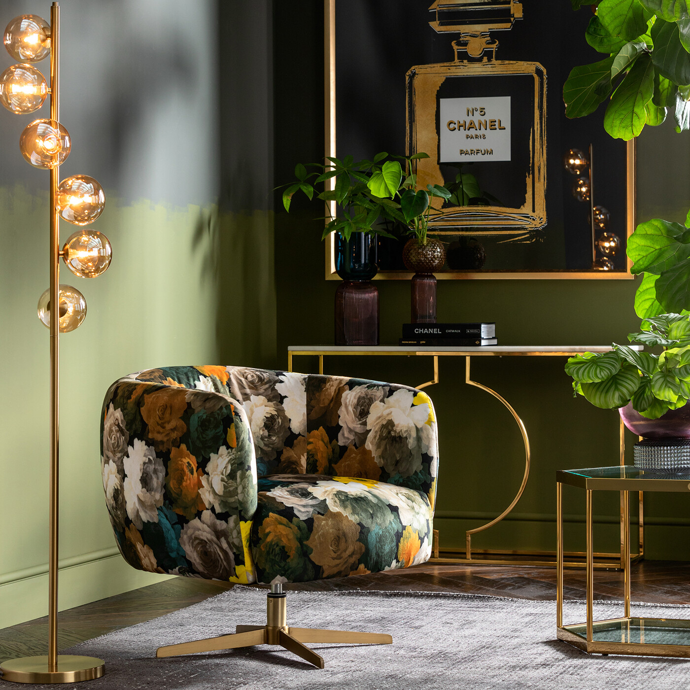 Светильник напольный Scal Balls Brass 160 см от KARE Design