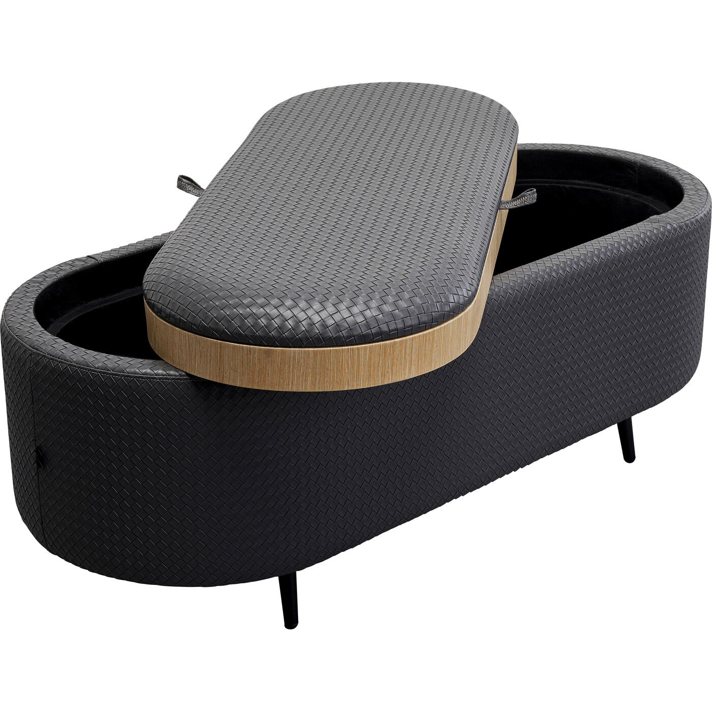 Скамья Venezia Storage Black 100 см от KARE Design
