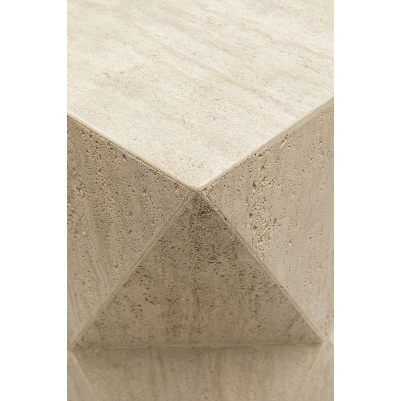 Стол приставной Luxury Triangle Travertine 54cm от KARE Design