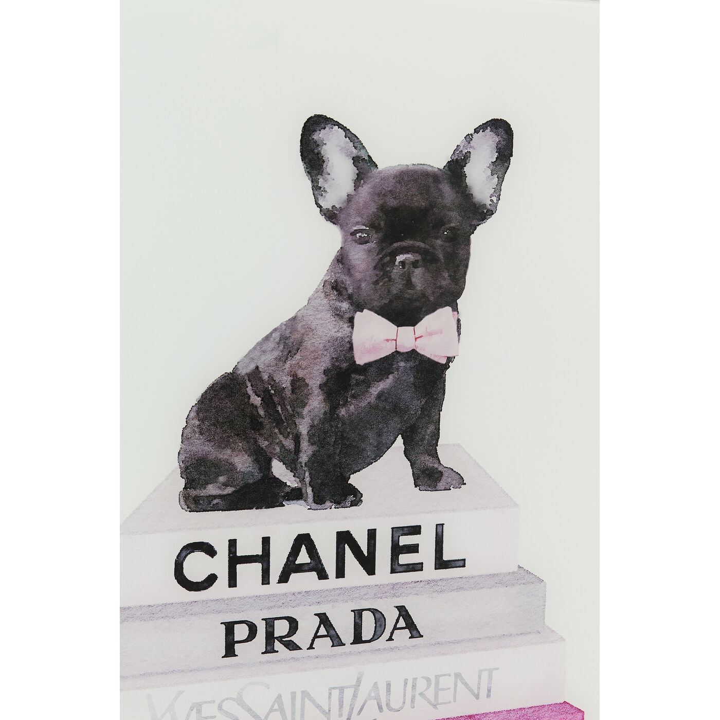 Картина стеклянная Fashion Dog «Модная собака» 80x60 см от KARE Design