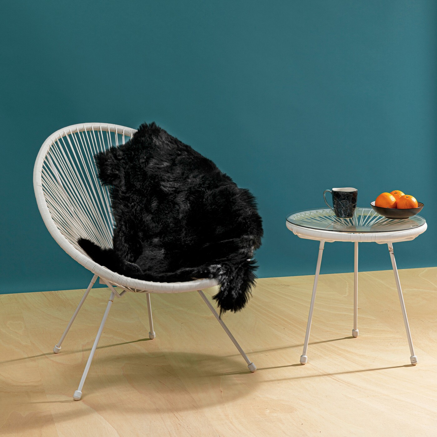 Ковер-шкура Heidi Black 85x60 см от KARE Design