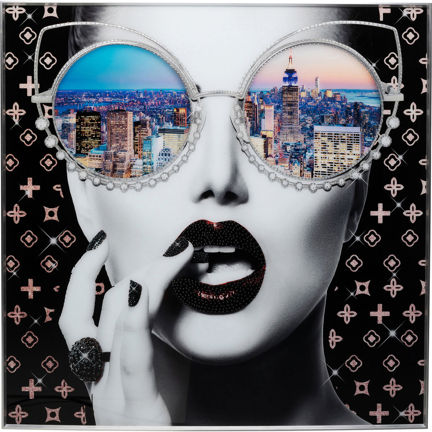 Картина в раме NY View 120x120 см от KARE Design