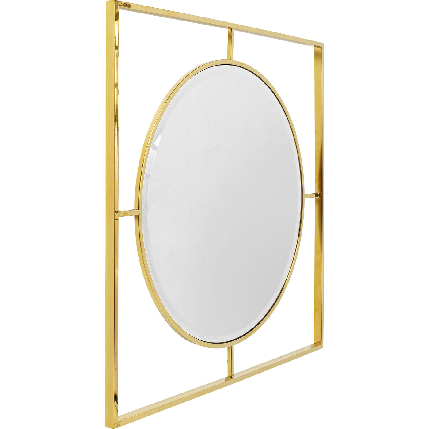 Зеркало Stanford Frame Gold Ø90 см от KARE Design