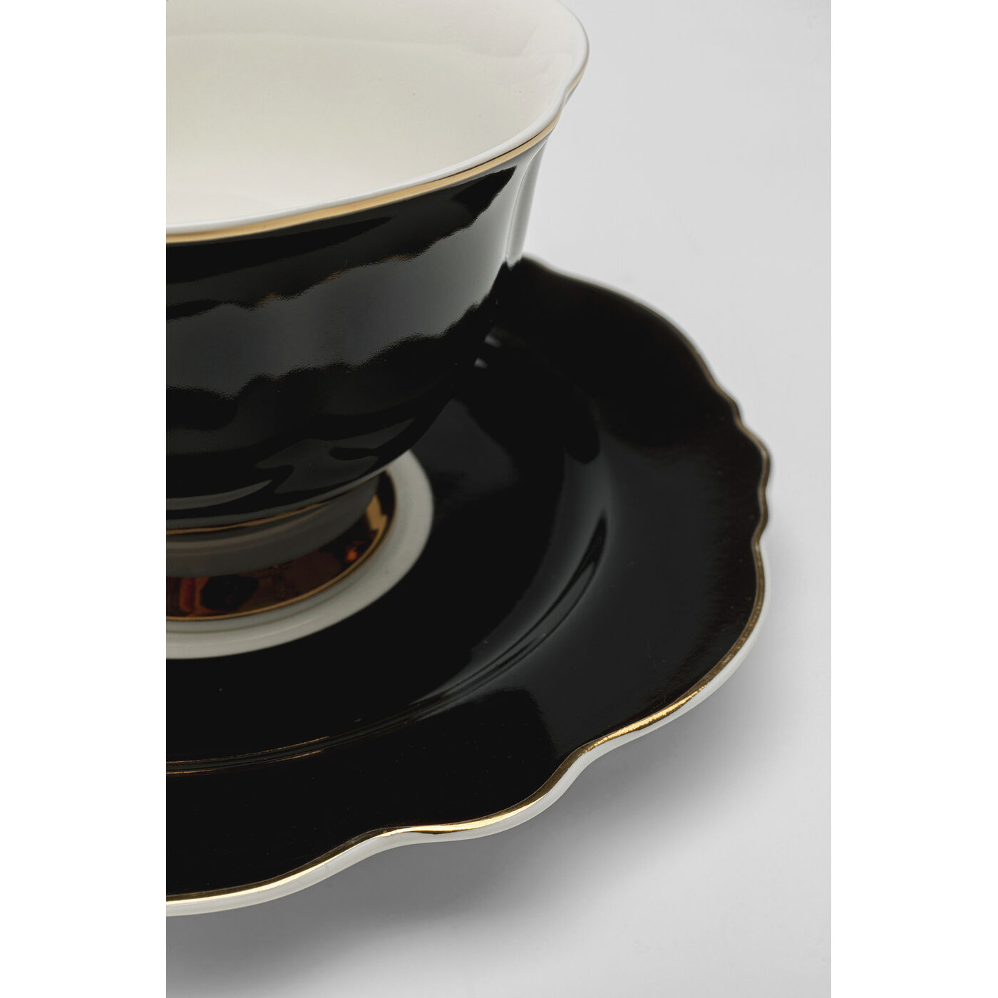 Чашка кофейная Harlequin «Арлекин» (набор из 2 шт.), Чёрный от KARE Design
