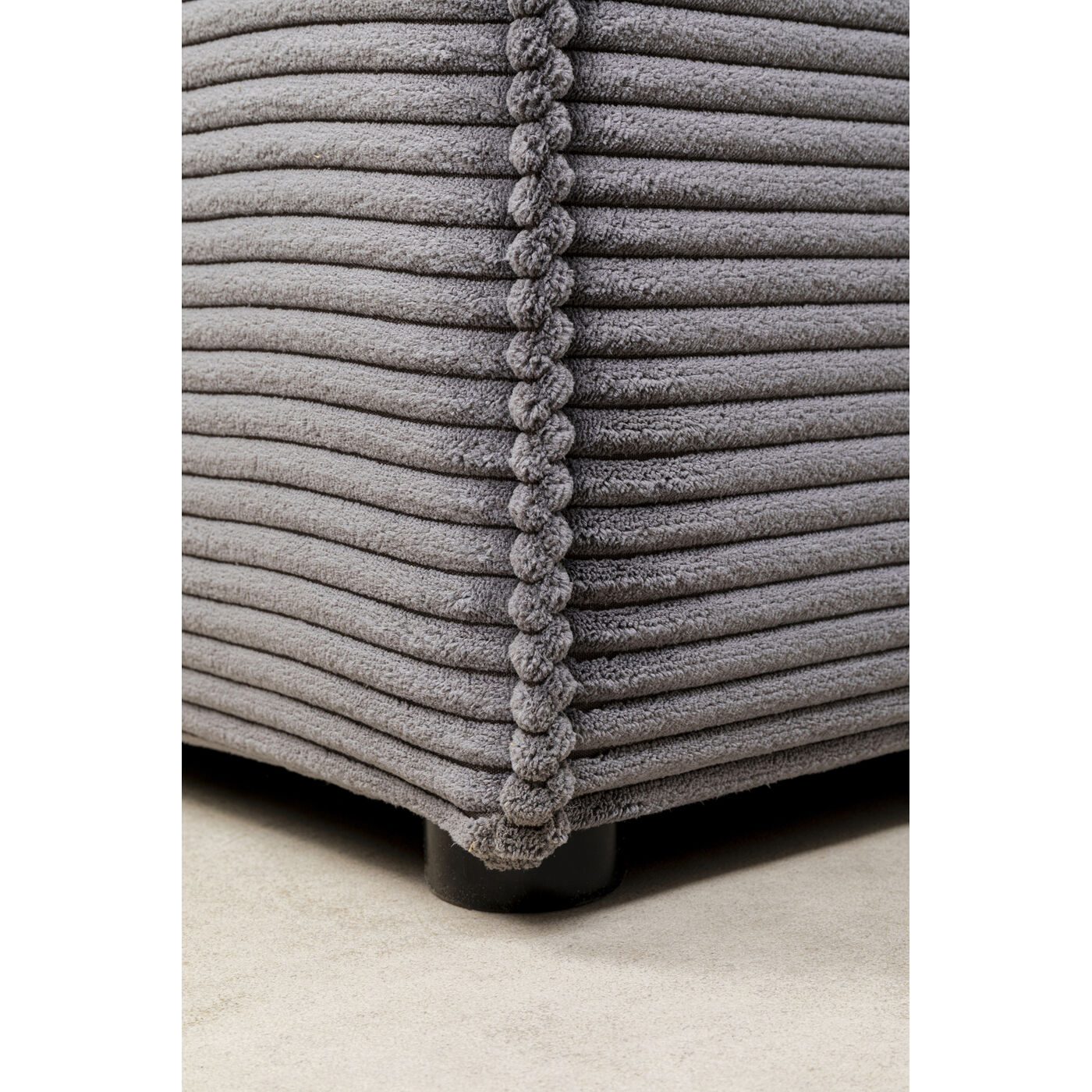 Диван левосторонний угловой Infinity Ottomane Cord Grey Left