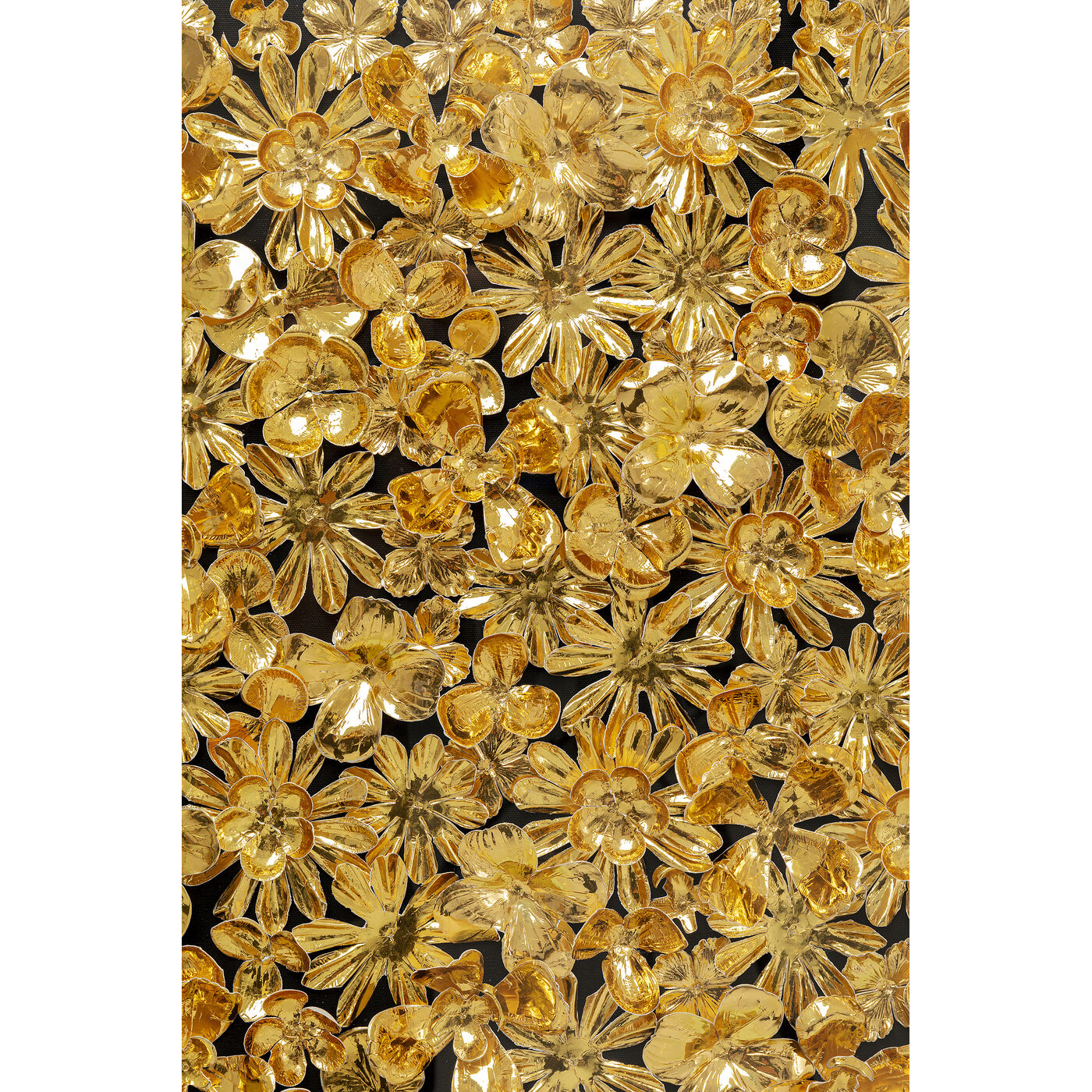 Панно настенное Gold Flower «Золотые цветы» 80x80 см от KARE Design