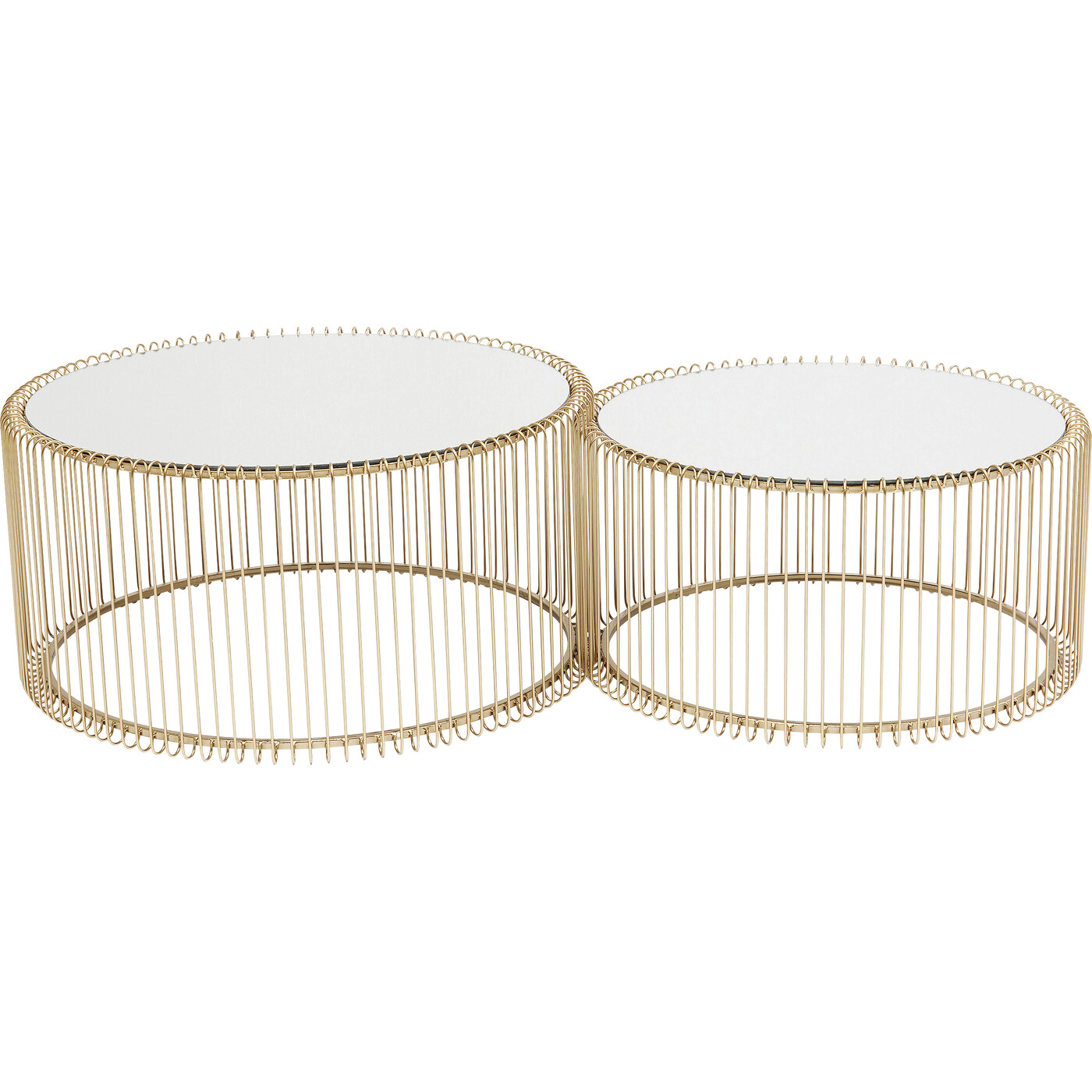 Стол кофейный Wire Brass (2 шт) от KARE Design