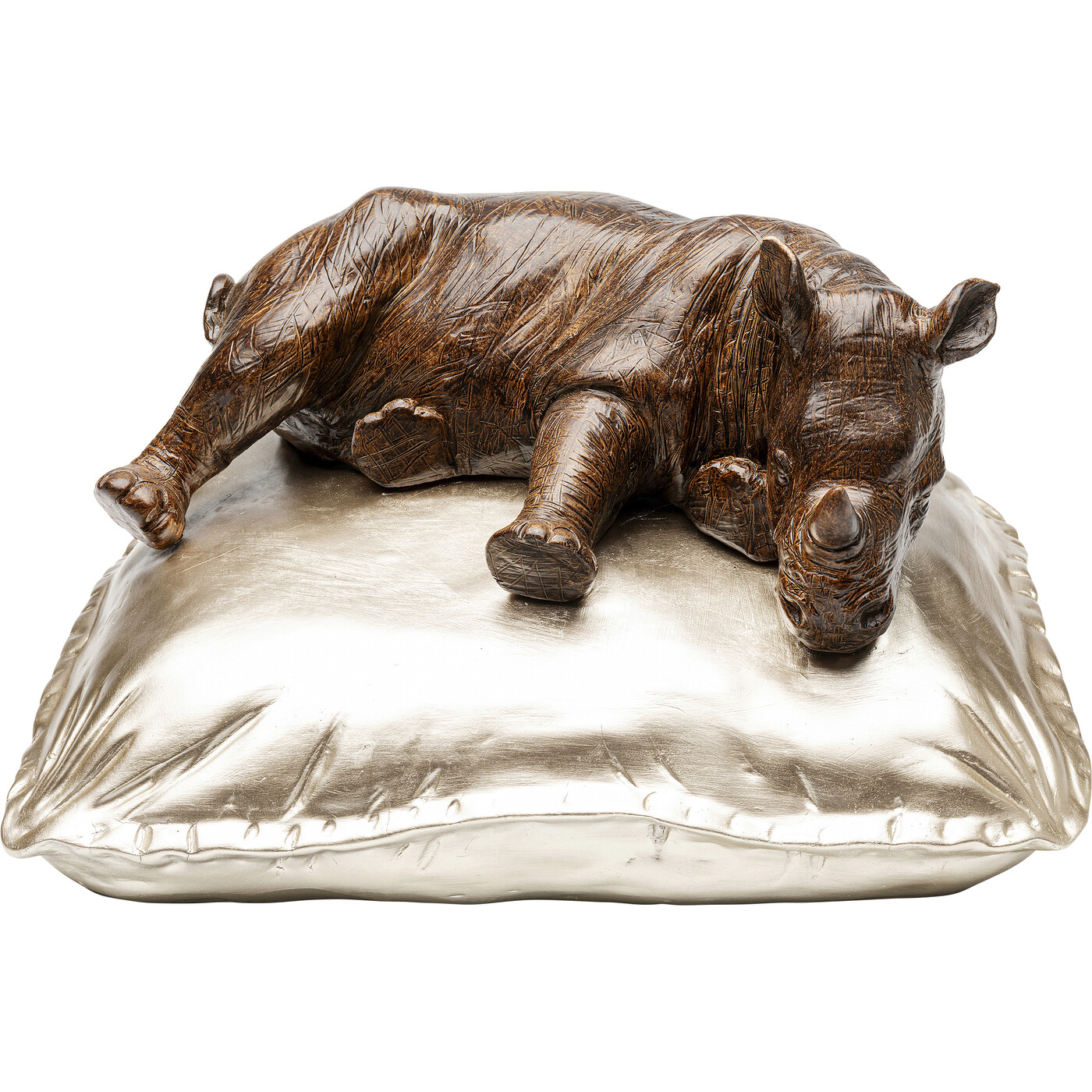 Фигура декоративная Sleeping Rhino «Спящий носорог» 37 см от KARE Design