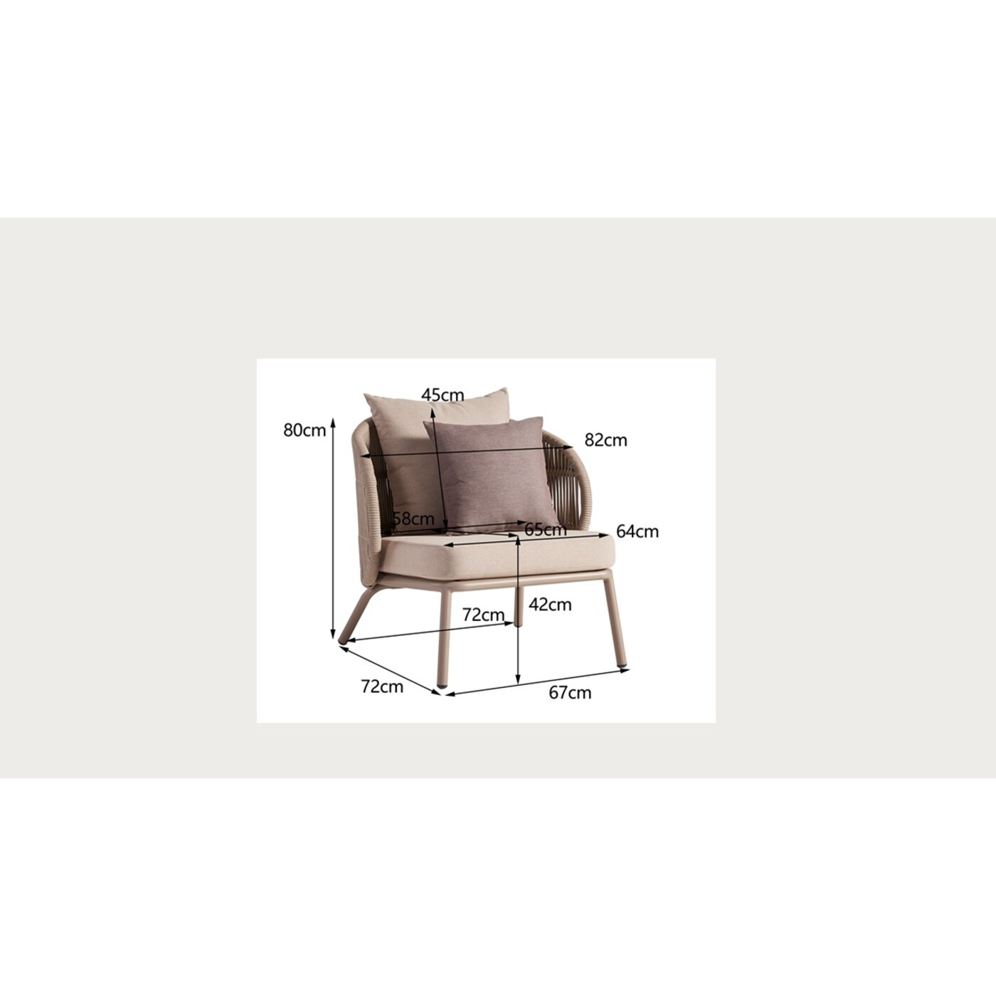 Комплект для улицы Sicily Taupe (4/part) от KARE Design