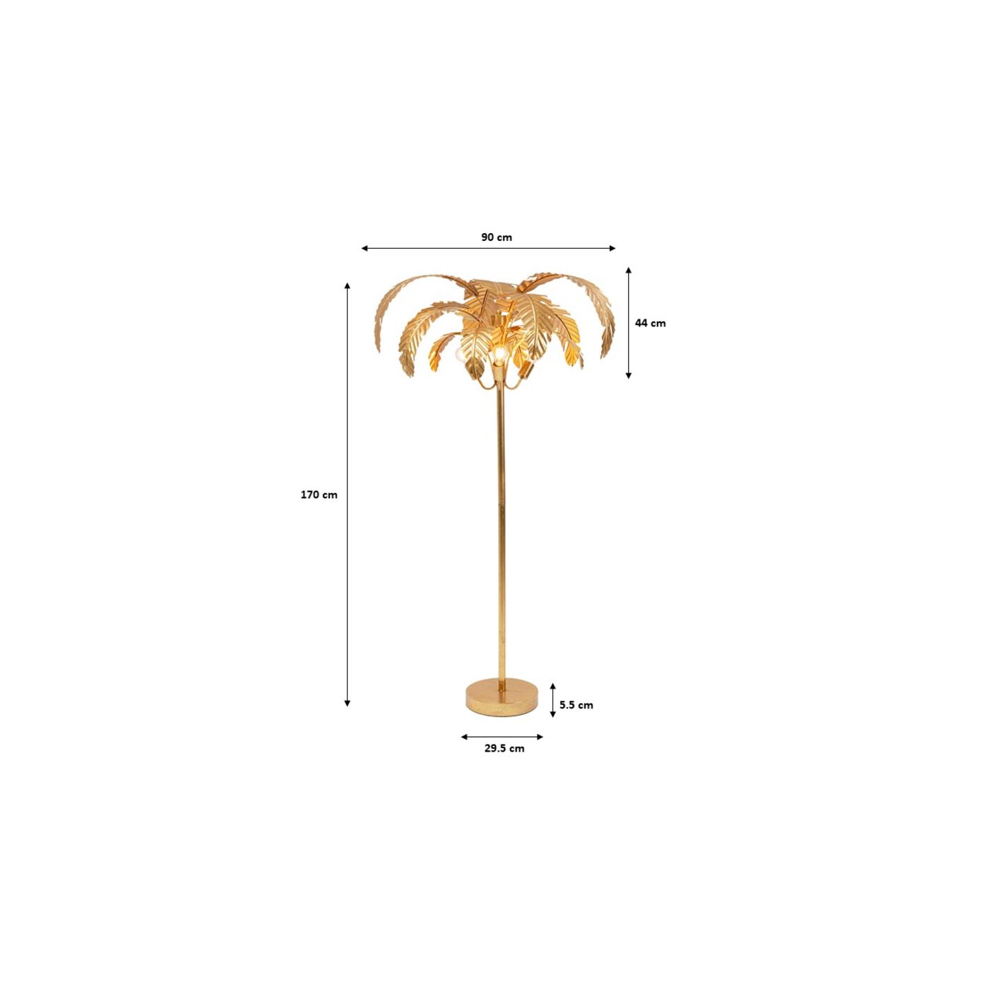 Светильник напольный "Пальма" Palmera 170 см от KARE Design