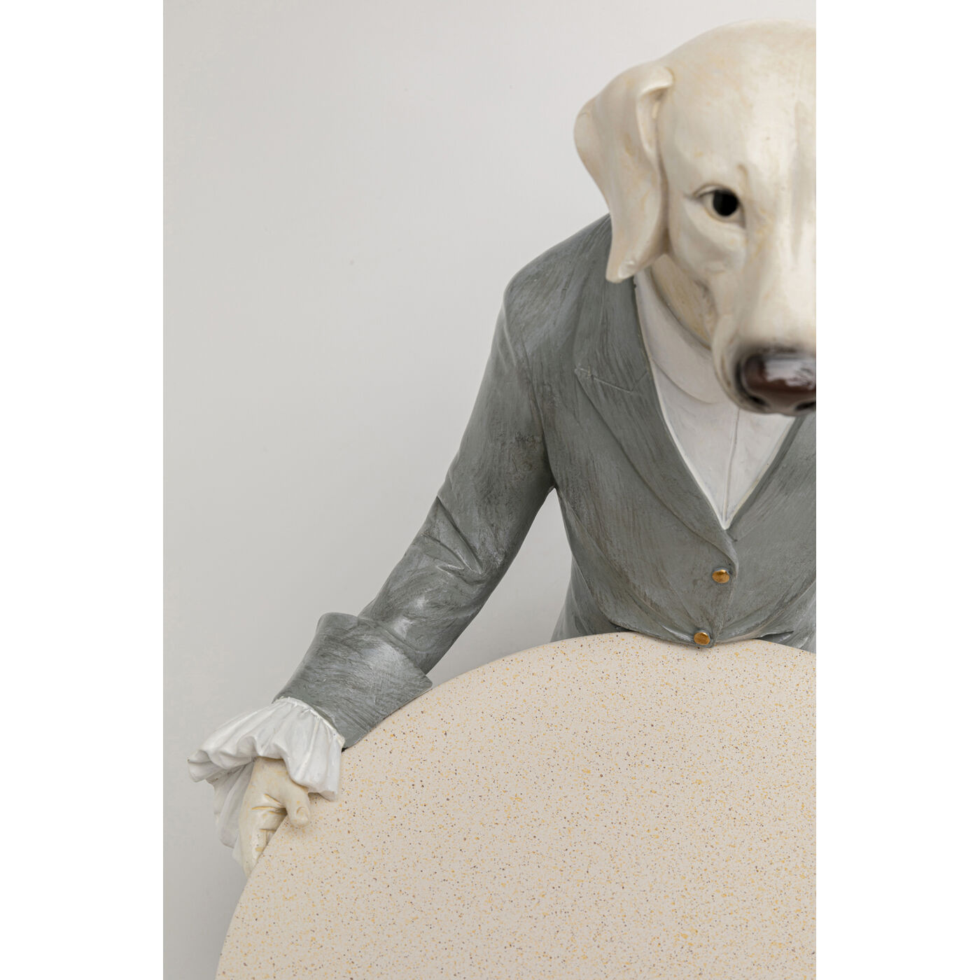 Фигура декоративная Gentleman Dog Tray «Пёс-джентльмен с подносом» 29 см от KARE Design