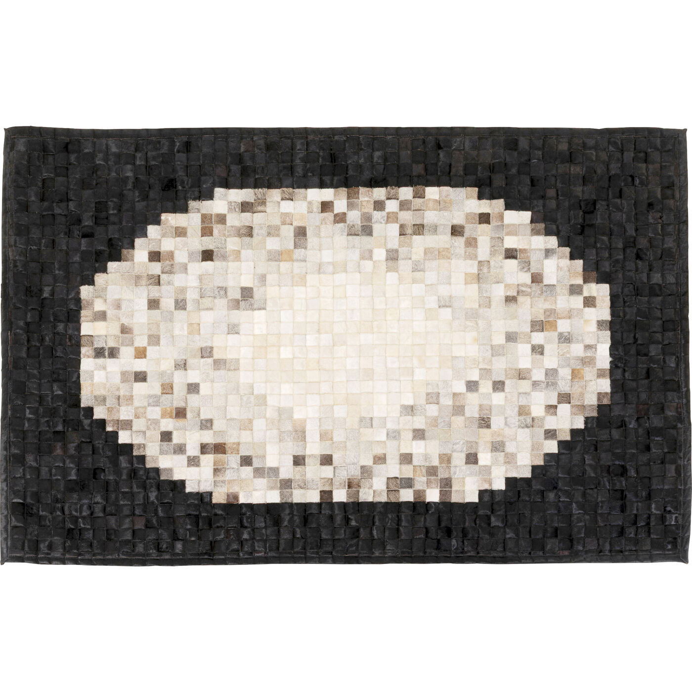 Ковер Pixel Circle Grey 170x240cm от KARE Design