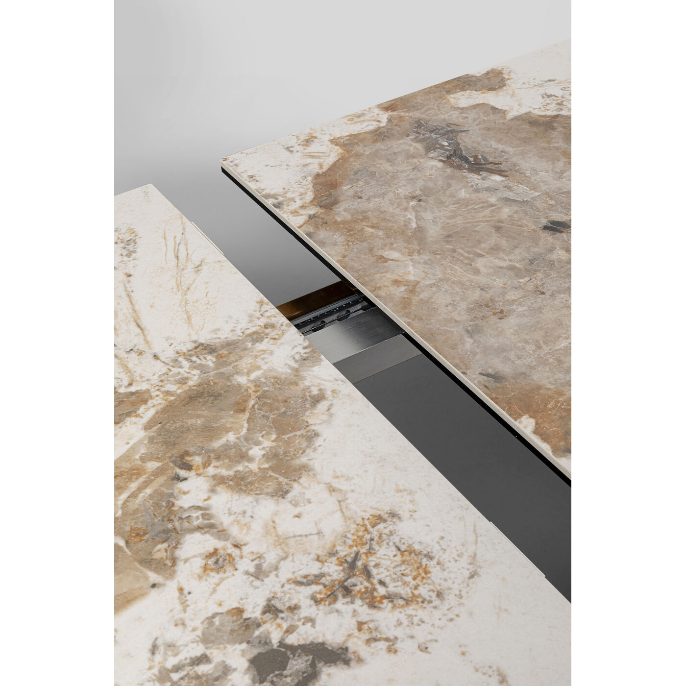 Стол обеденный раздвижной Connesso Brass 200(+60)x100 см от KARE Design