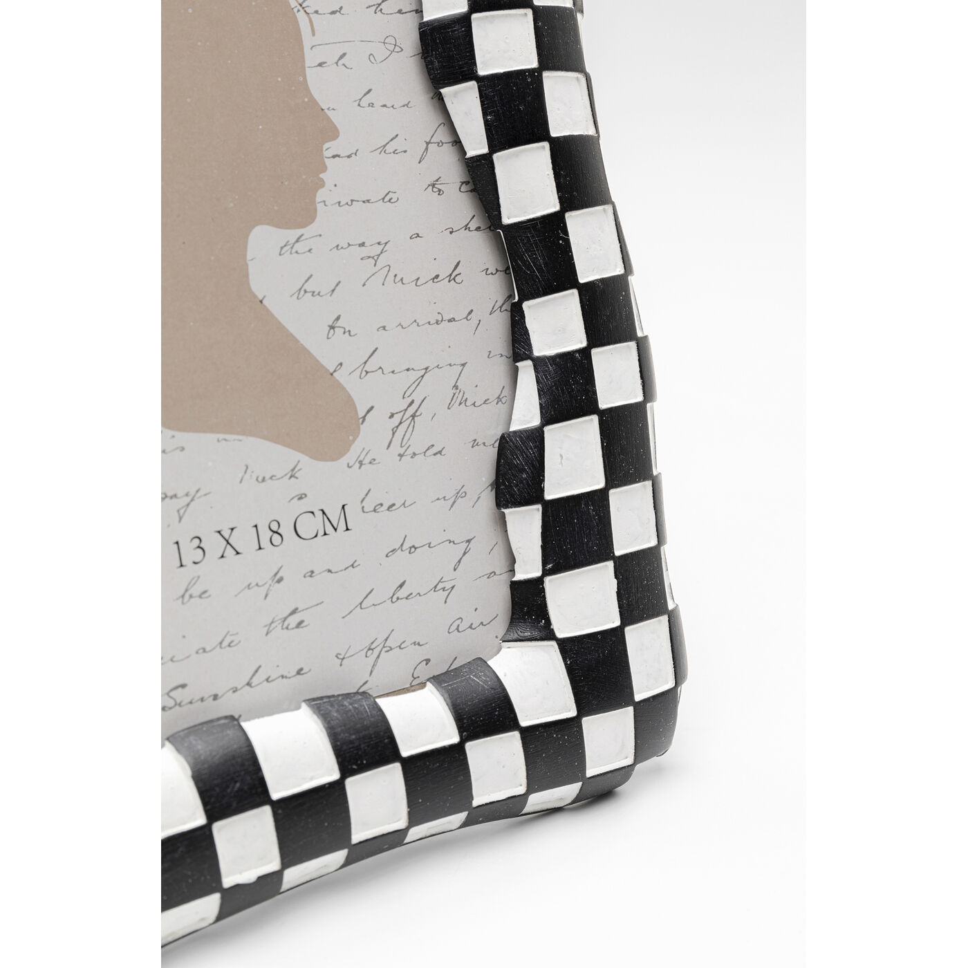 Фоторамка Checker «Шахматная клетка» 13x18 см, Чёрный от KARE Design