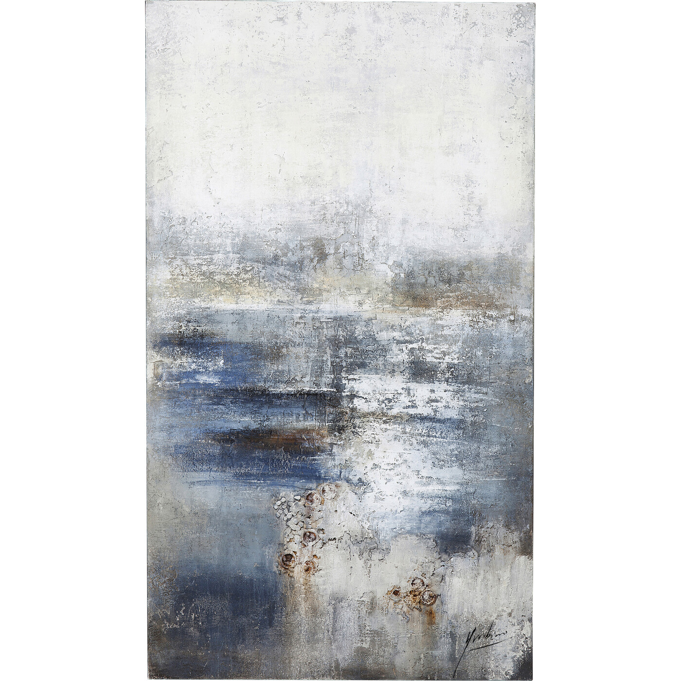 Картина Abstract Into The Night «Ночная абстракция» 210x120 см от KARE Design