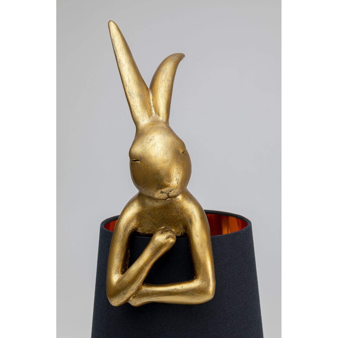 Светильник настольный Animal Rabbit Gold/Black 68 см от KARE Design