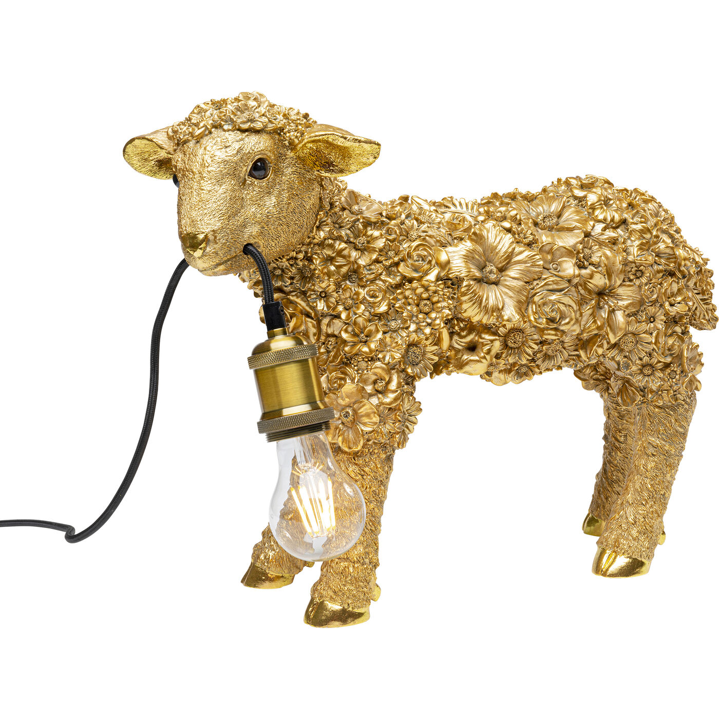 Светильник настольный Animal Flower Sheep Gold 36 см