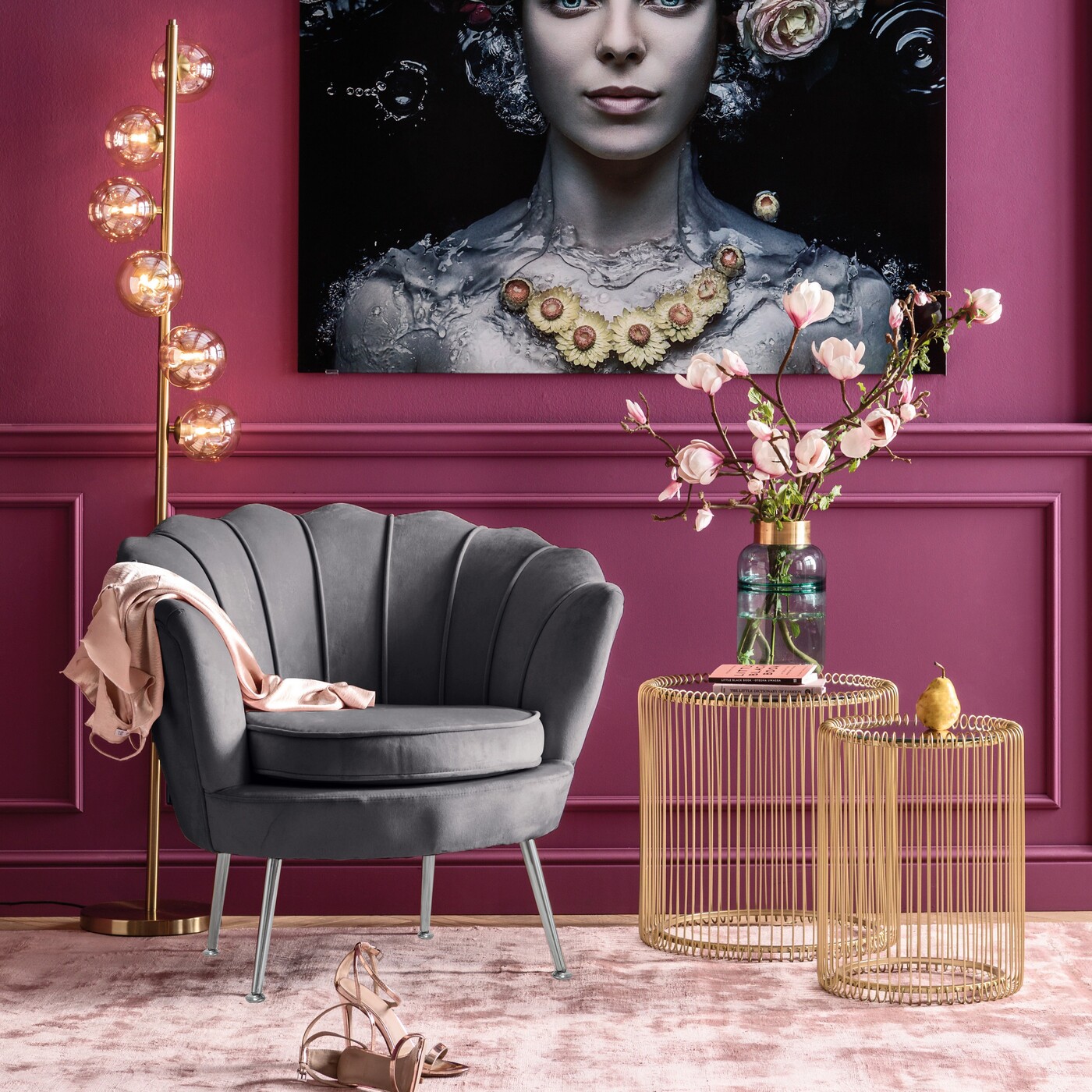 Кресло Water Lily Grey от KARE Design