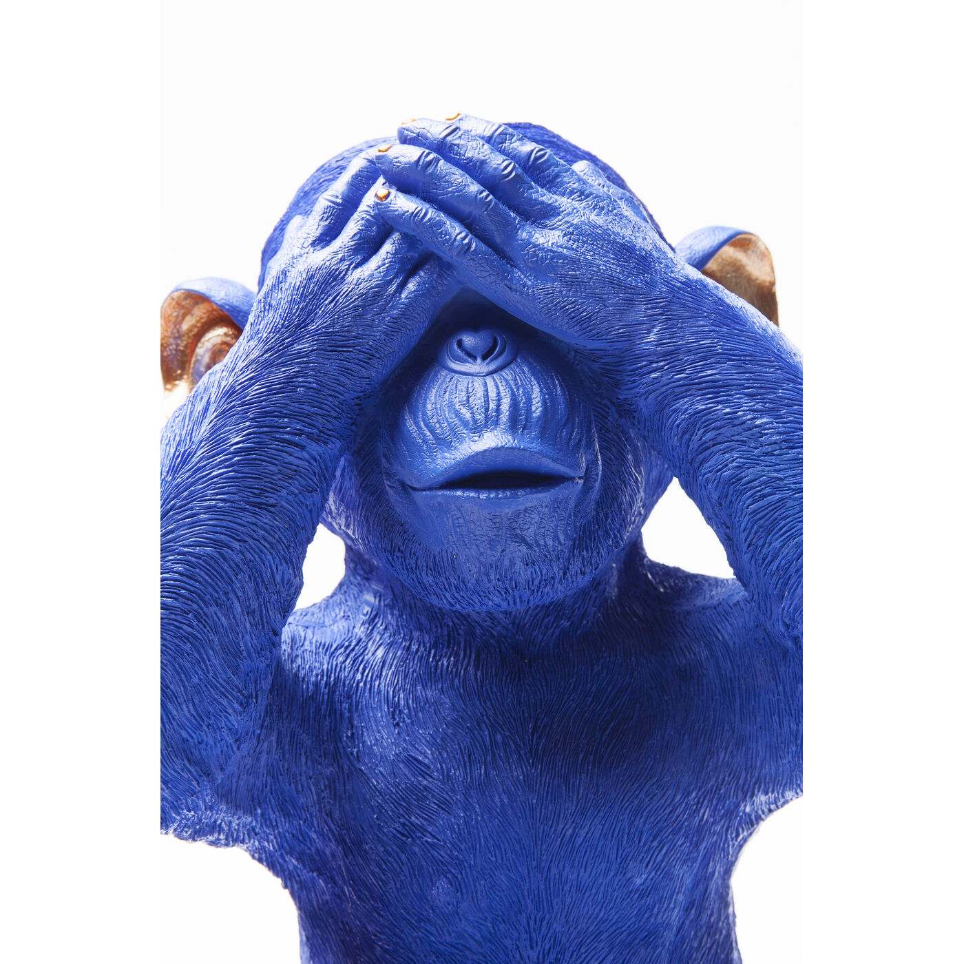 Копилка Monkey Mizaru «Обезьяна Мидзару — не вижу», Синий от KARE Design