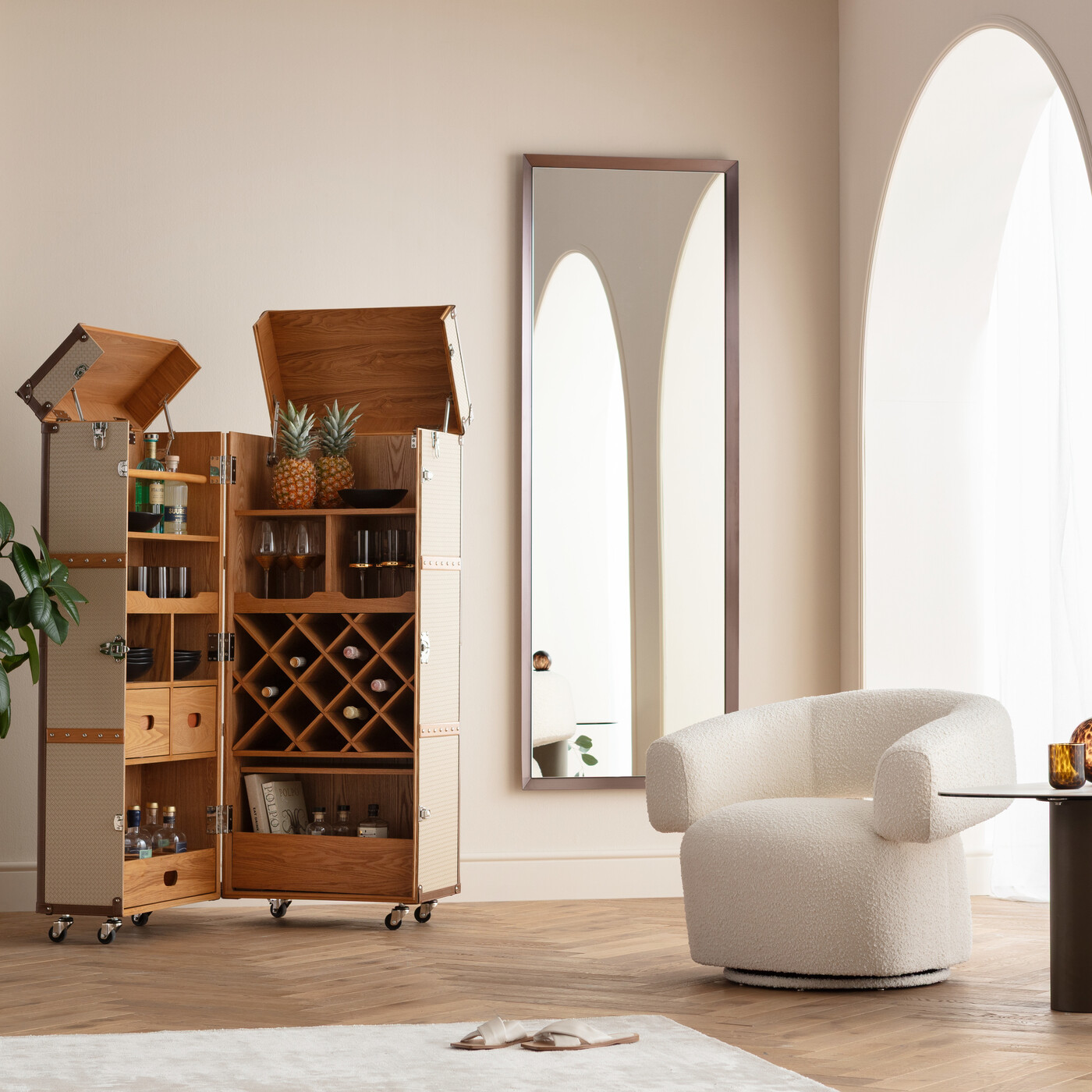 Зеркало Arezzo Coffee 70x200cm от KARE Design