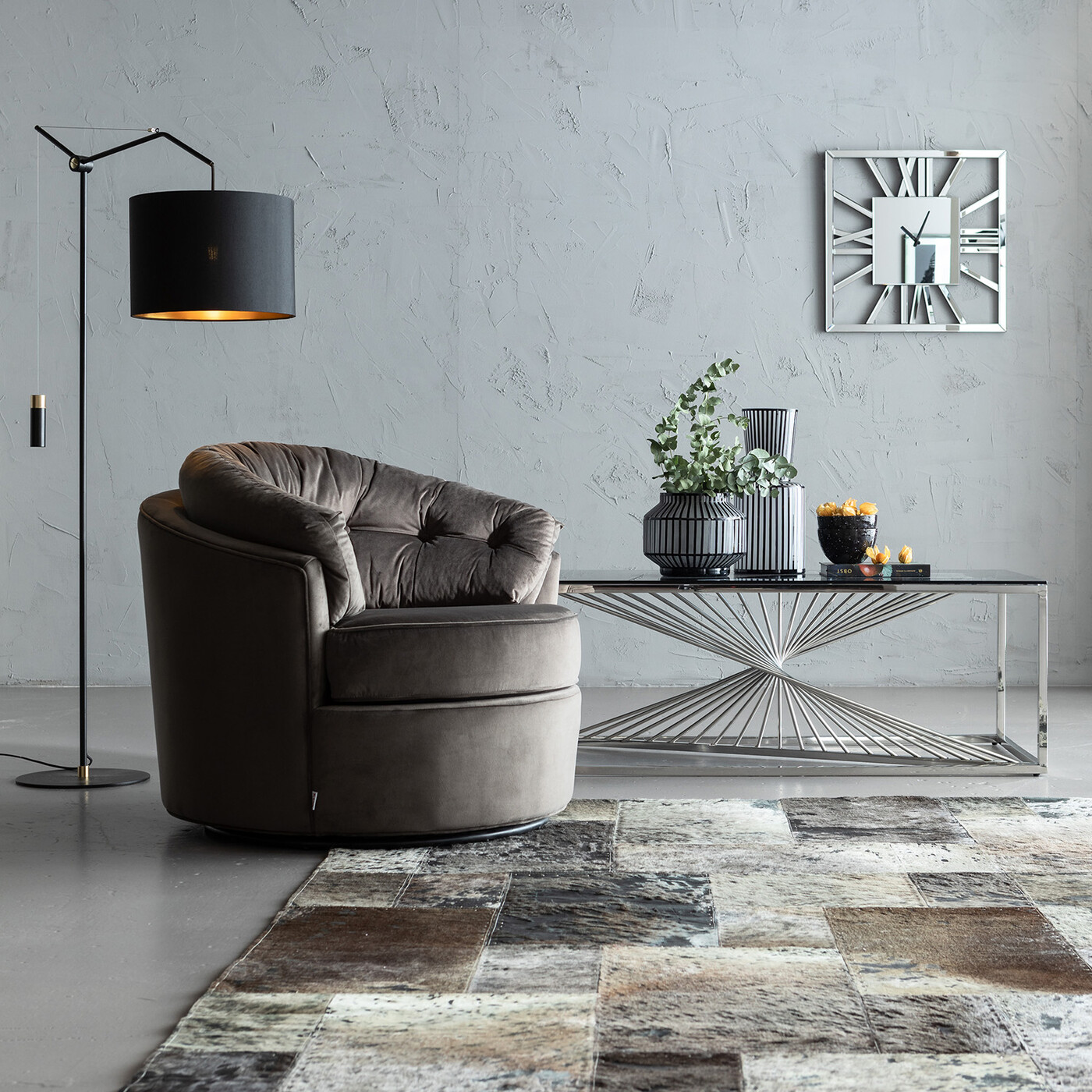 Кресло Music Hall Grey от KARE Design