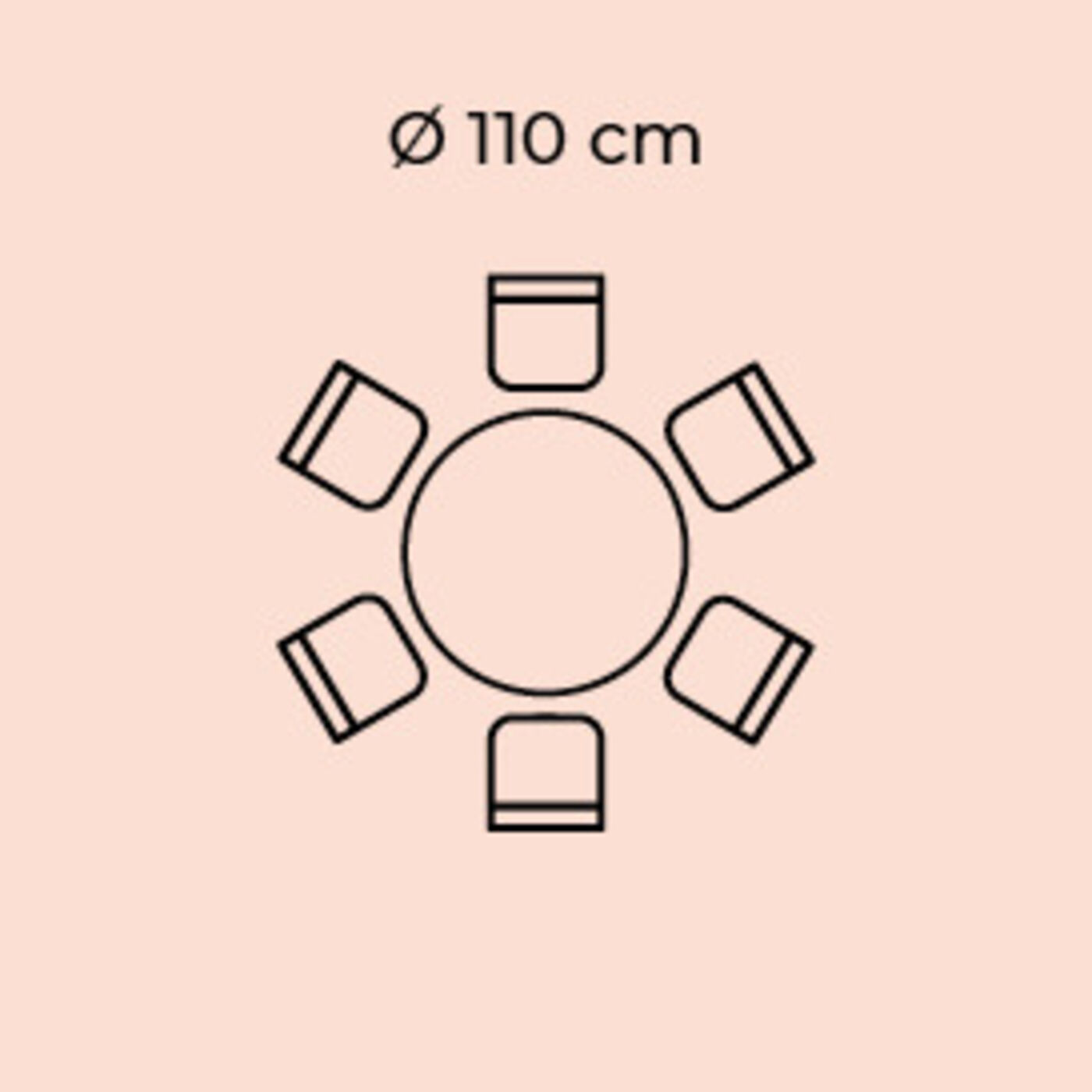 Стол Schickeria Pink Ø110cm от KARE Design