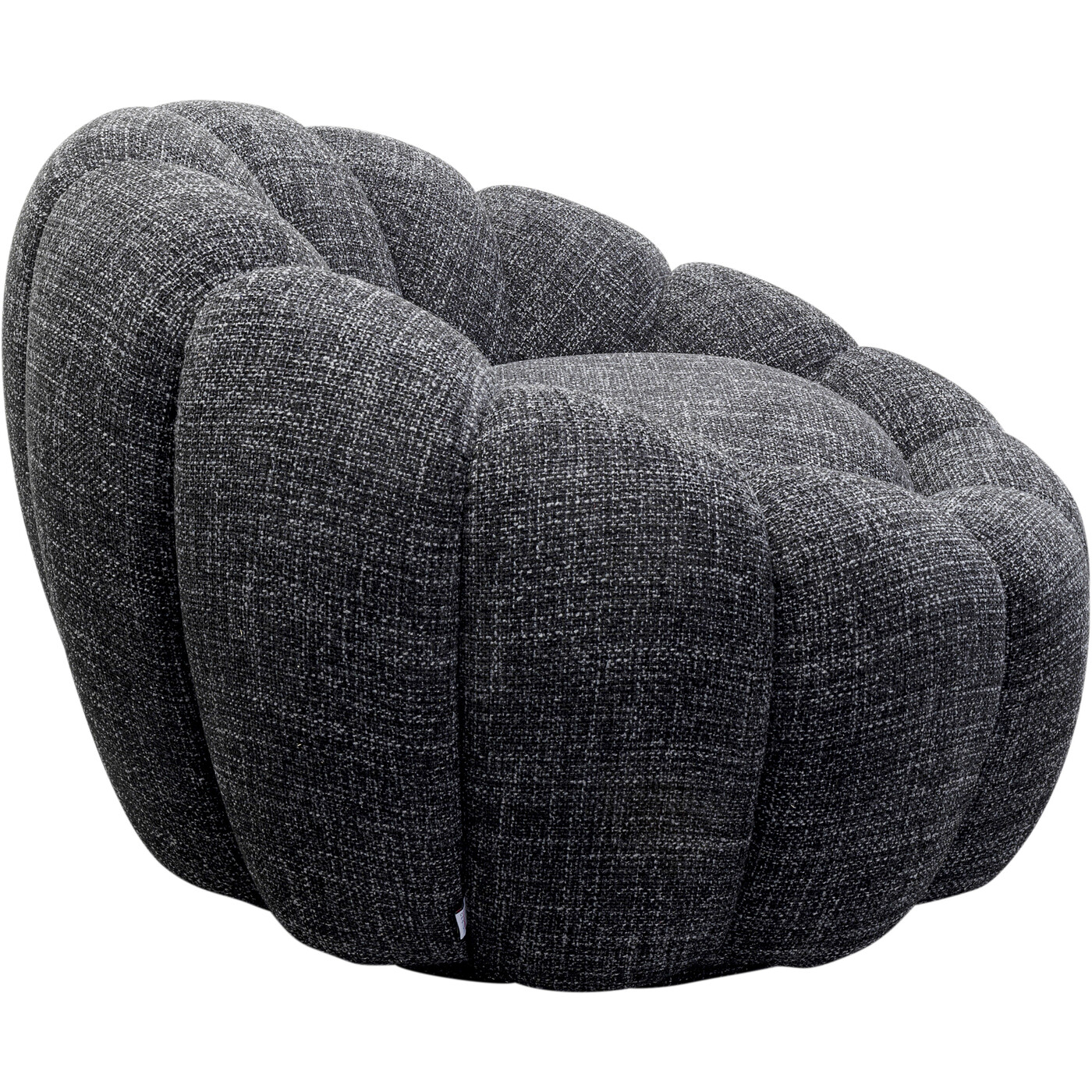 Кресло вращающееся Peppo Bloom Melange Black от KARE Design