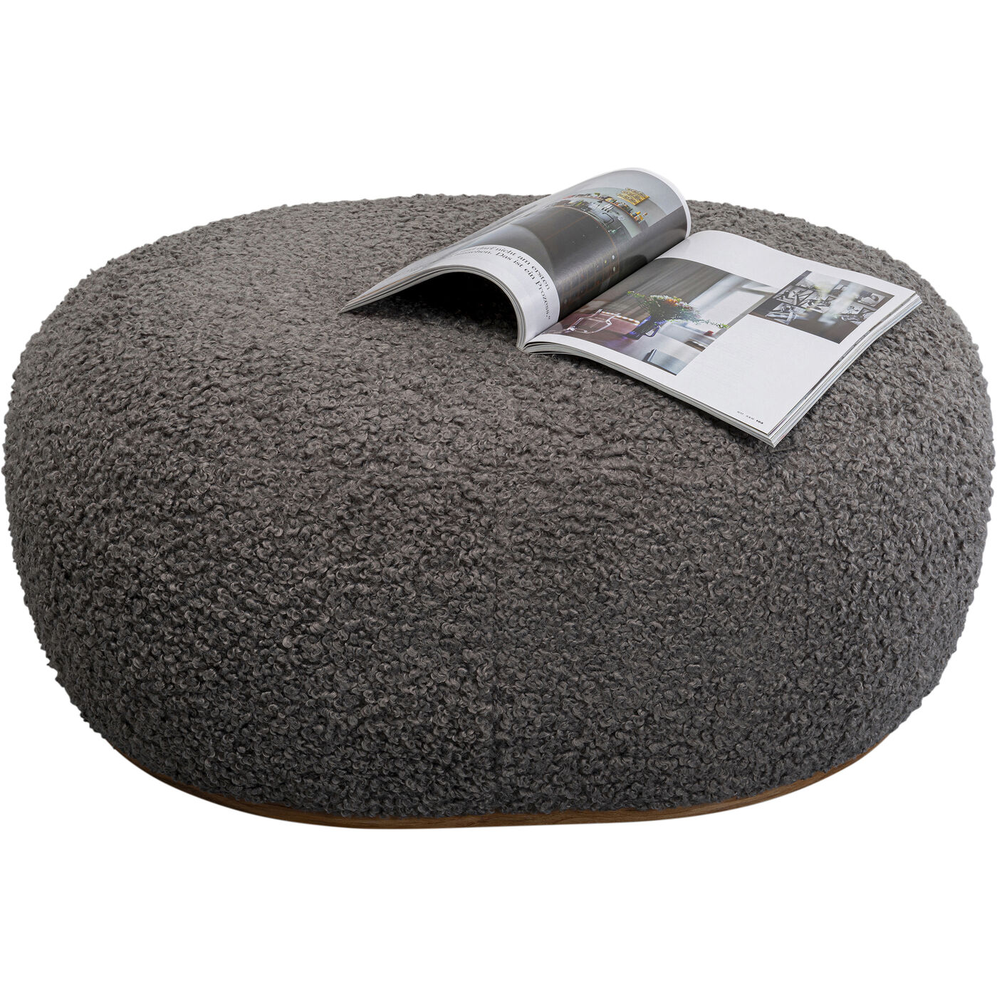 Скамья Pebble Boucle Grey 81 см от KARE Design