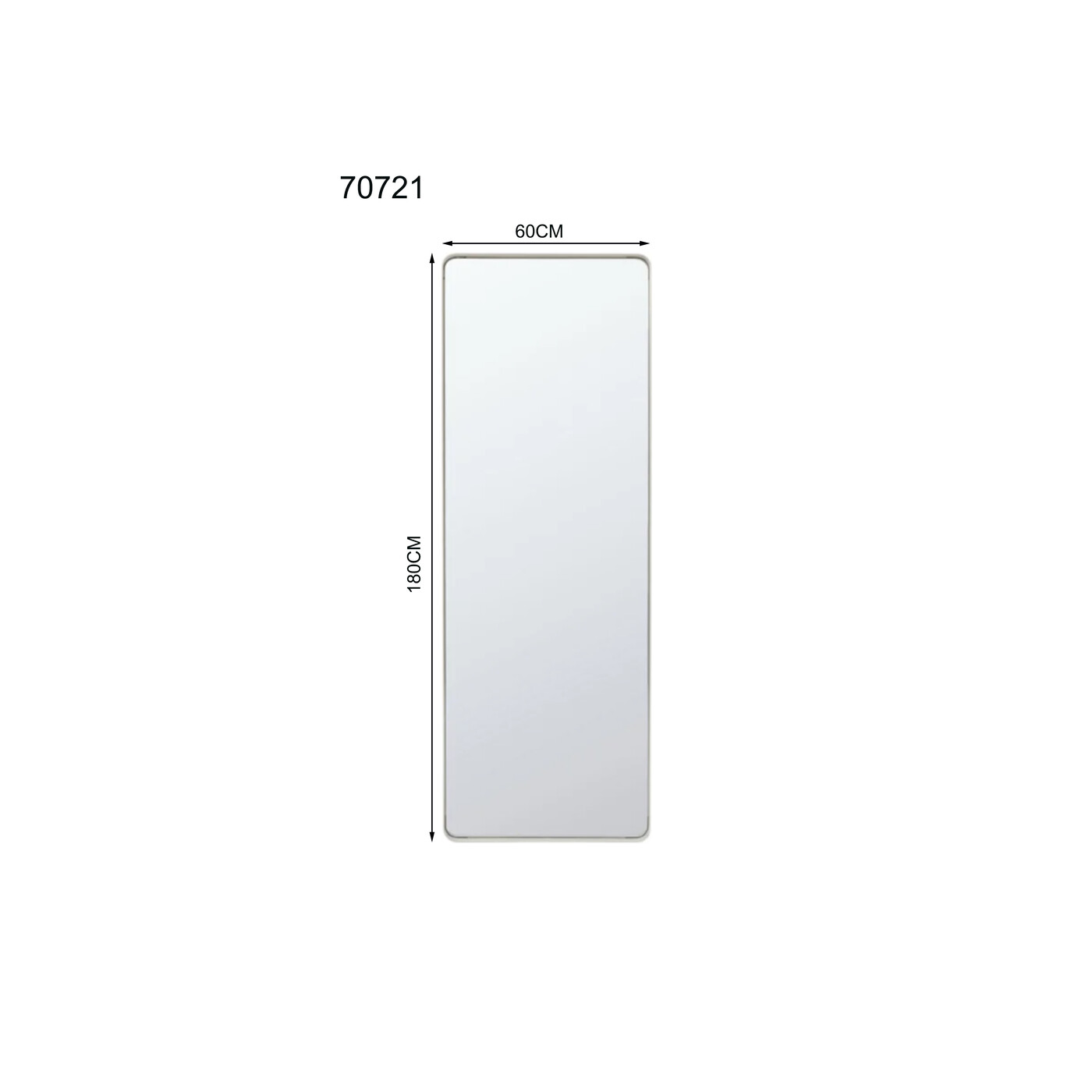 Зеркало настенное Simply Brass 60x180cm от KARE Design