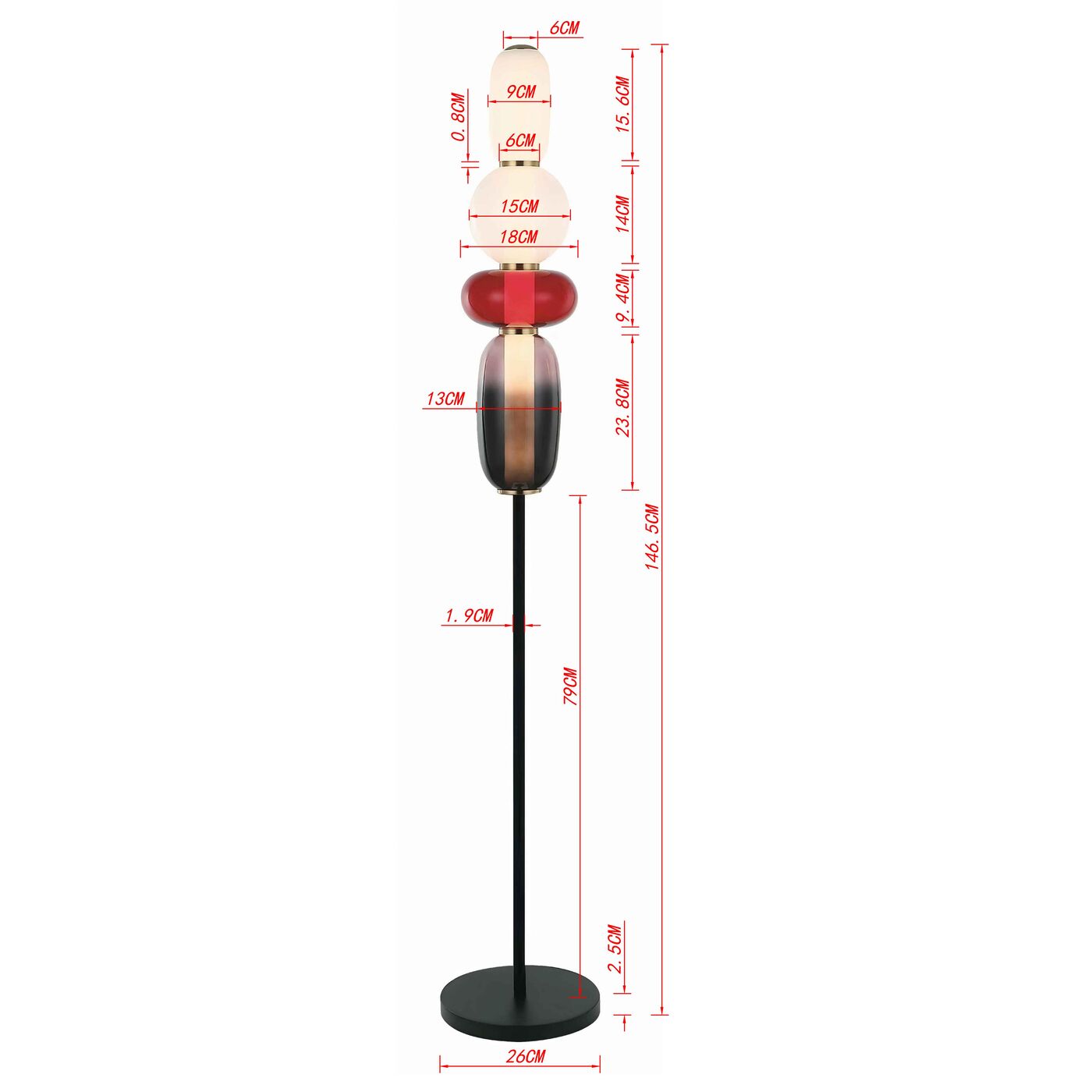 Светильник напольный Sugar 150cm от KARE Design