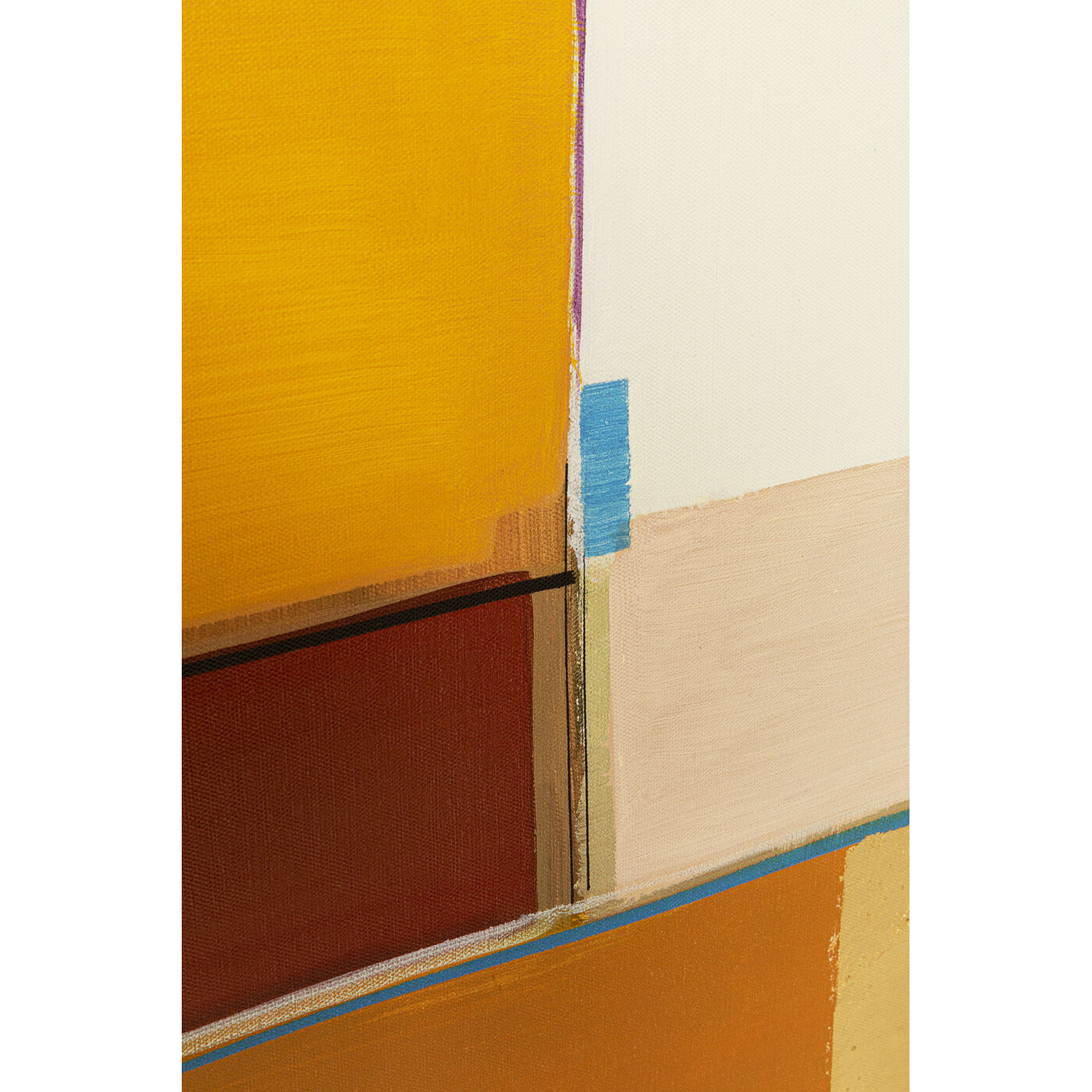 Картина в раме Abstract Shapes Yellow «Абстрактные формы» 113x113 см, Жёлтый от KARE Design