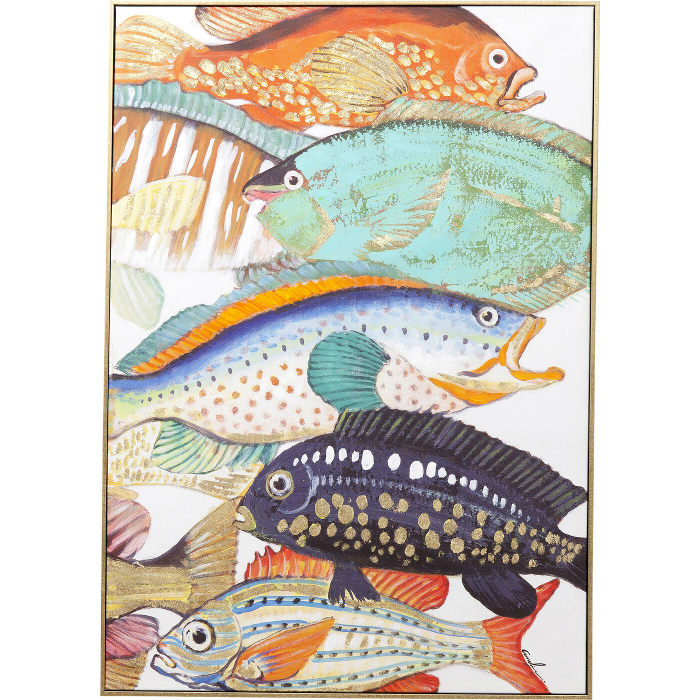 Картина Touched Fish Meeting One «Рыбы» (2/Set) от KARE Design